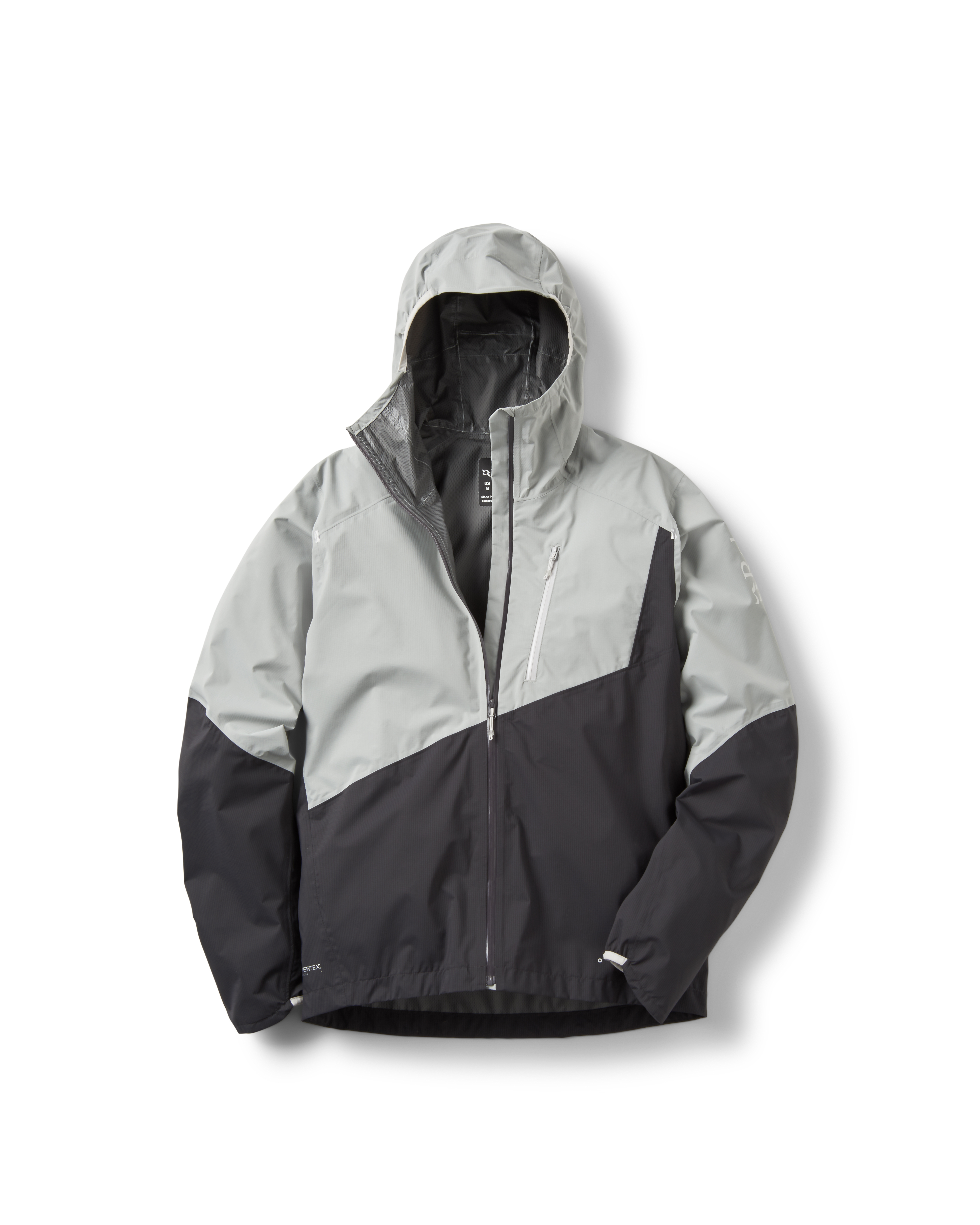 Rab Men's Downpour Trail Light Waterproof Jacket #QIP-18 ( Colour : Light Zinc/Anthracite ) #香港限定 #2026 #令和8年