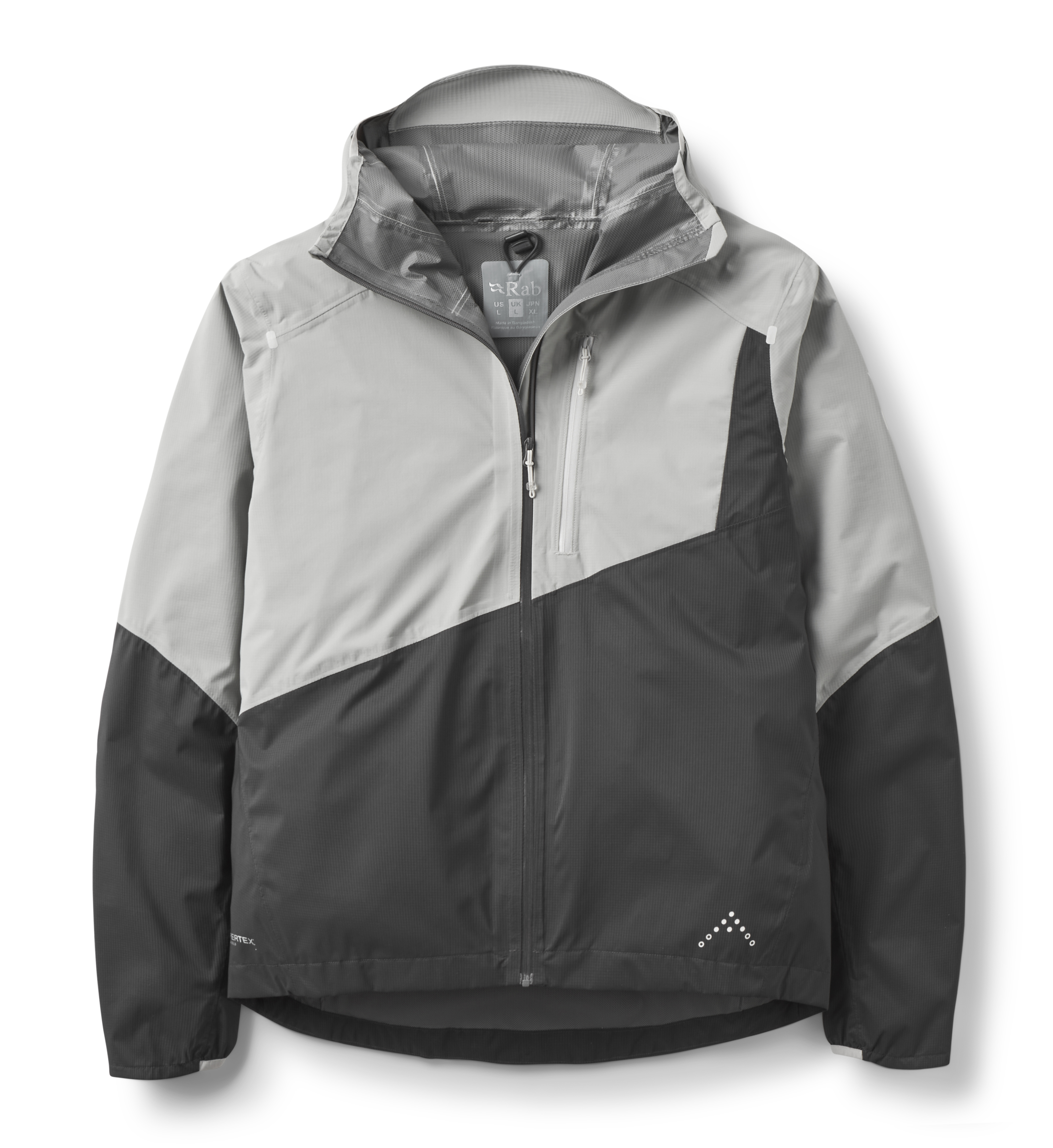 Rab Men's Downpour Trail Light Waterproof Jacket #QIP-18 ( Colour : Light Zinc/Anthracite ) #香港限定 #2026 #令和8年