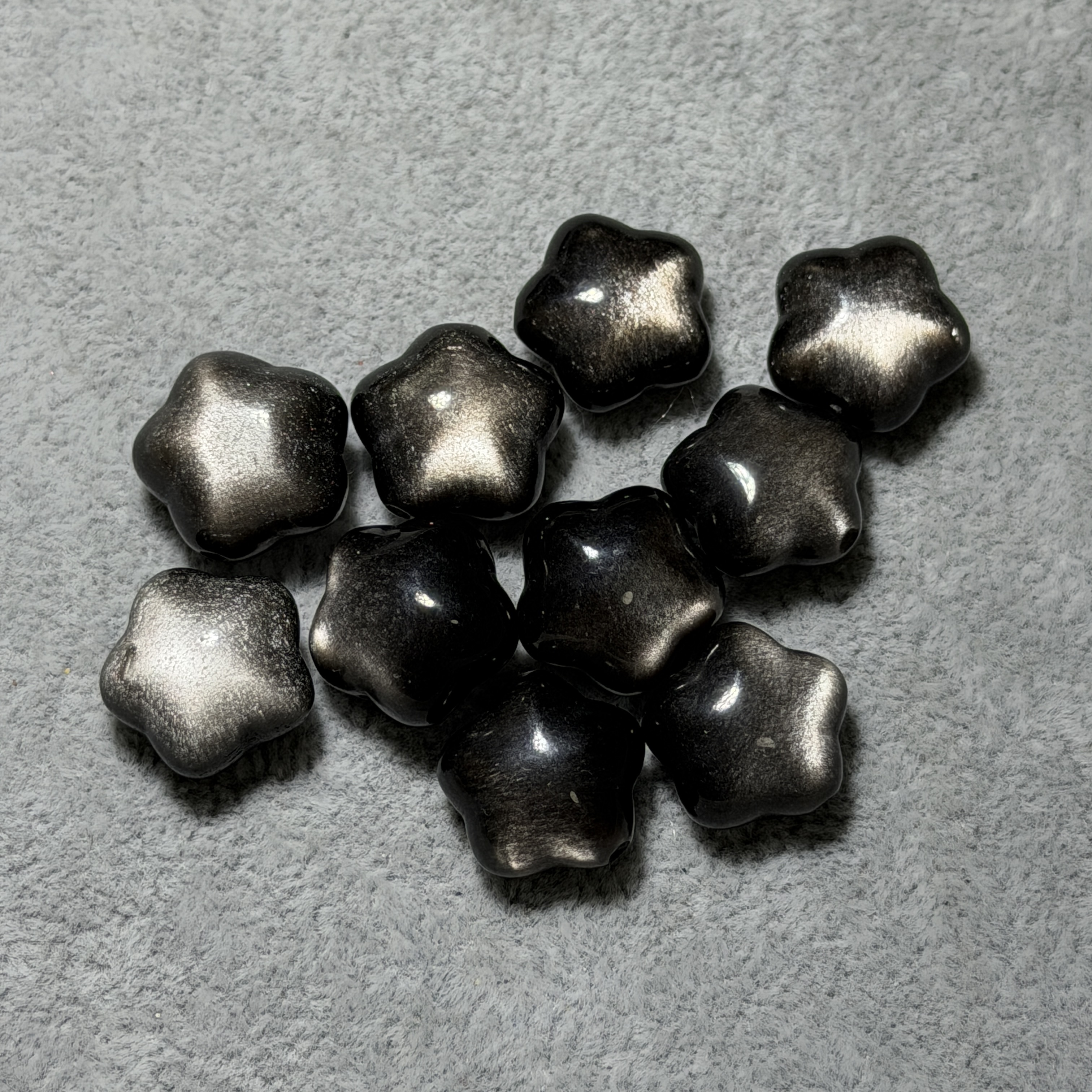 銀曜石星星 14mm