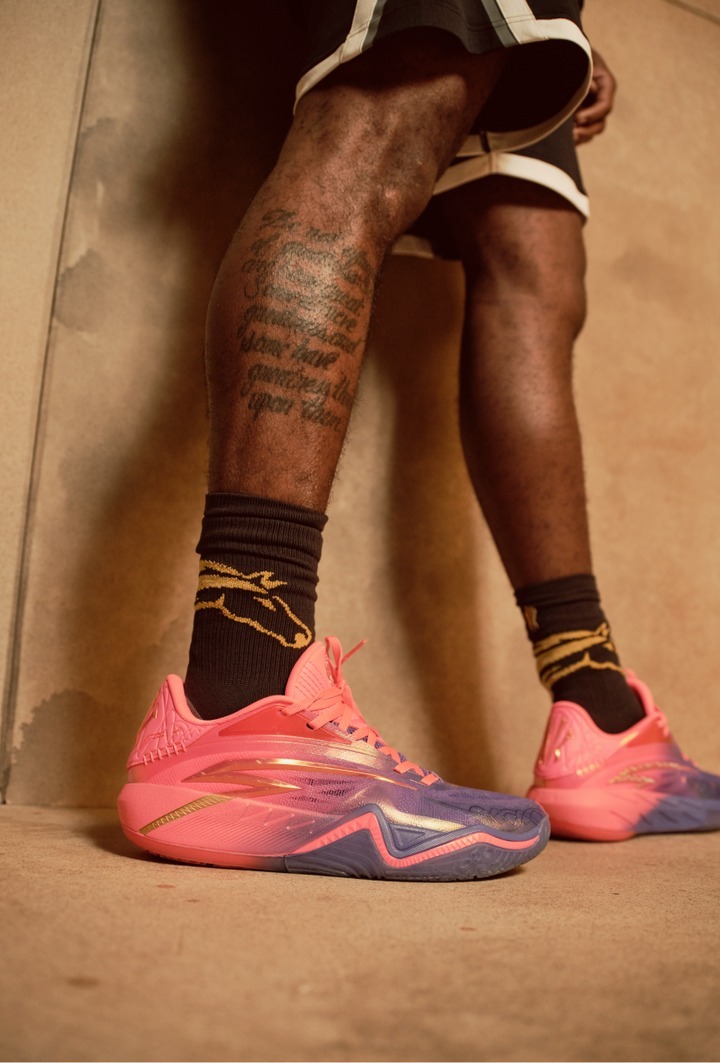 〈連線代購商品〉男鞋 ANTA KAI 3 432赫茲 紫桃紅 獨行俠 實戰 籃球鞋【112621102-1】歐文3