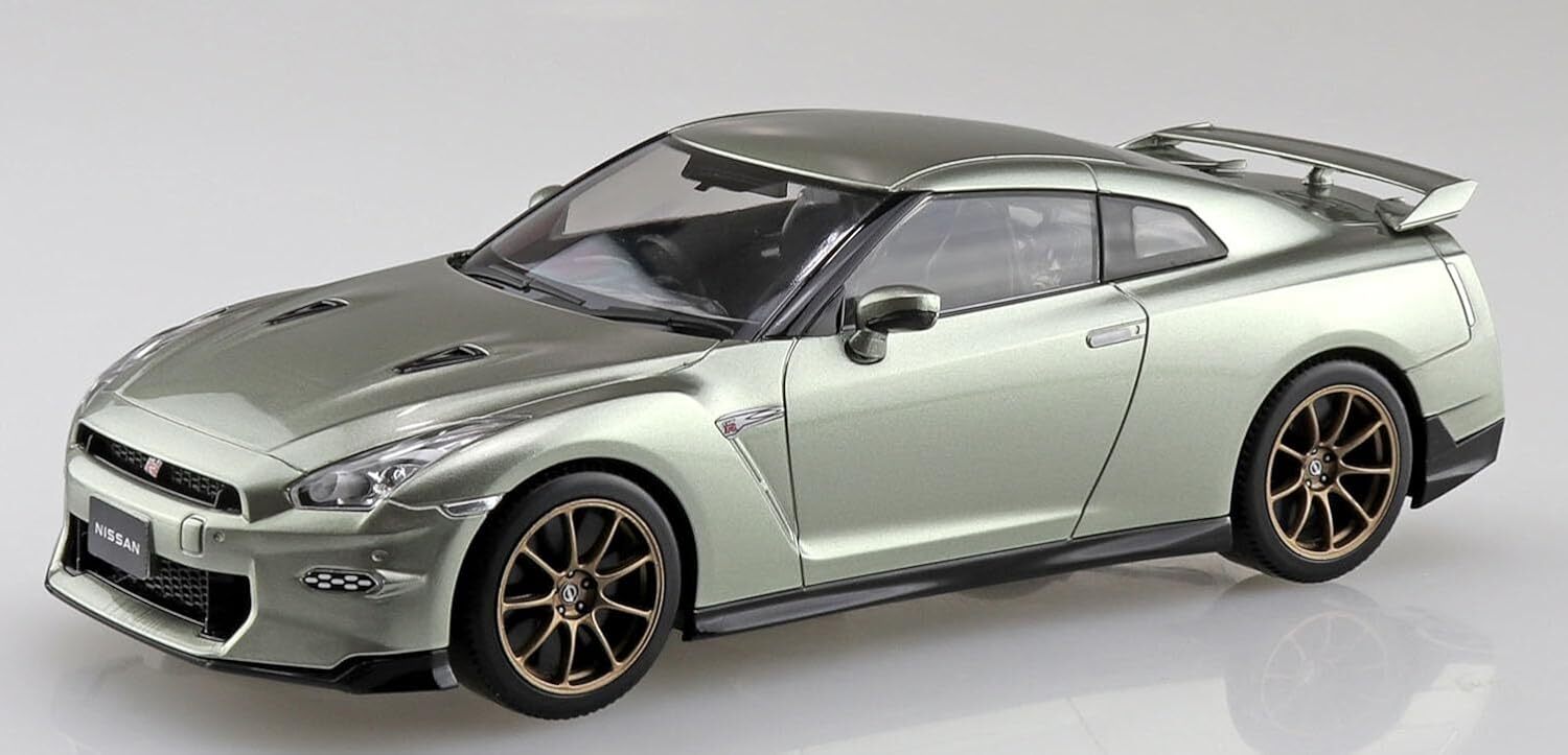 AOSHIMA 塑膠模型套件 簡易拼裝套件 日產 GT-R 2024 千禧玉 03-MJ 比例 1/32