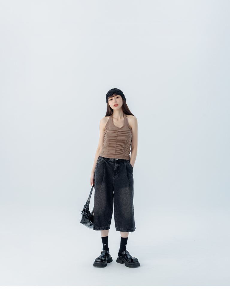 Front bow embroidered mid-calf socks, available in three colors【07110611】in stock+pre-order