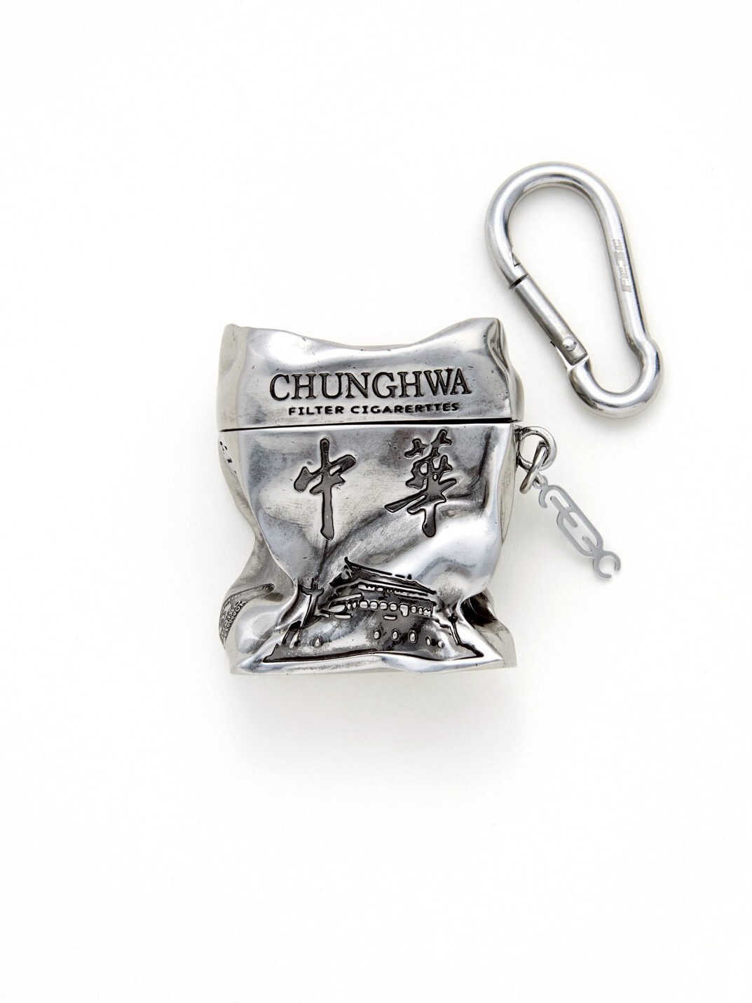 Fe3c 金屬菸盒鑰匙扣吊飾Cigarette Case Keychain