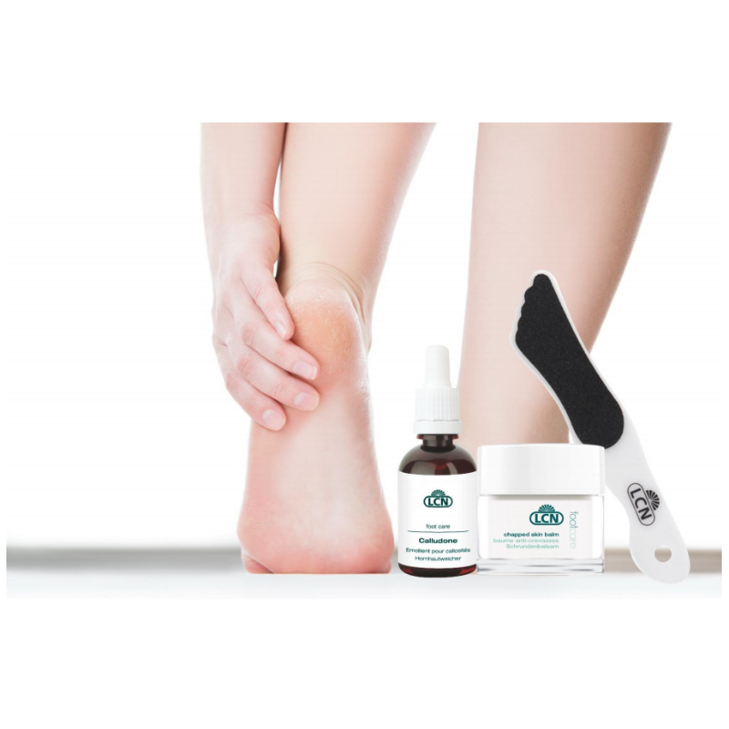 HKSG0305-010 LCN春夏足部護理套裝 LCN軟枕液50ml+LCN寶芯軟枕滋潤霜50ml+LCN 腳挫1把 (A10)
