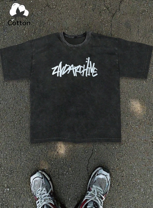 KADMAX大尺碼-大碼水洗潮流熊短袖TEE〈KSMS2769〉