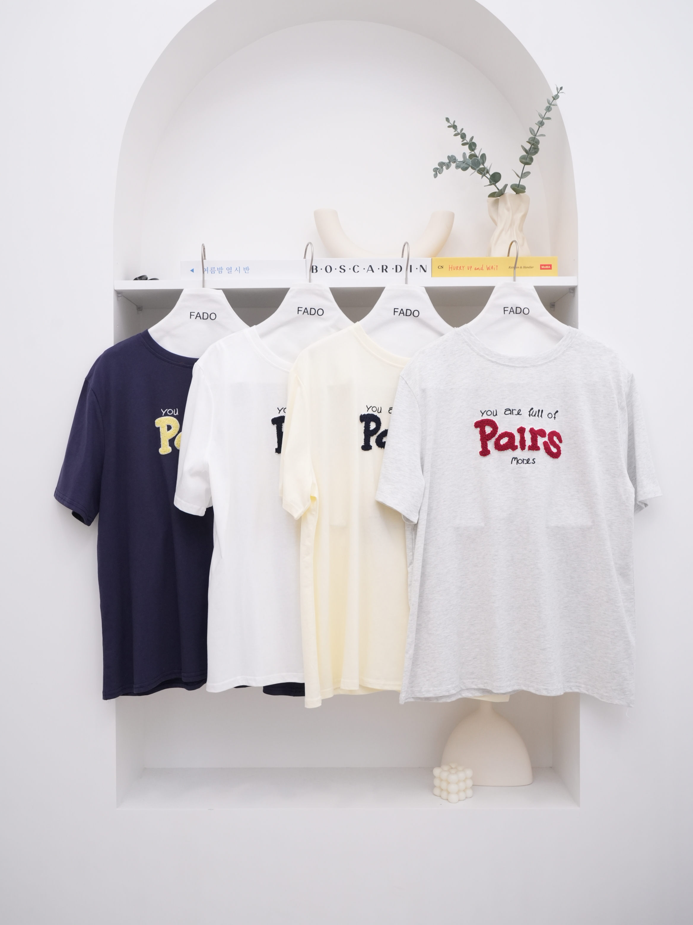 法朵Fado shop｜Paris刺繡圓領T 0215010 四色