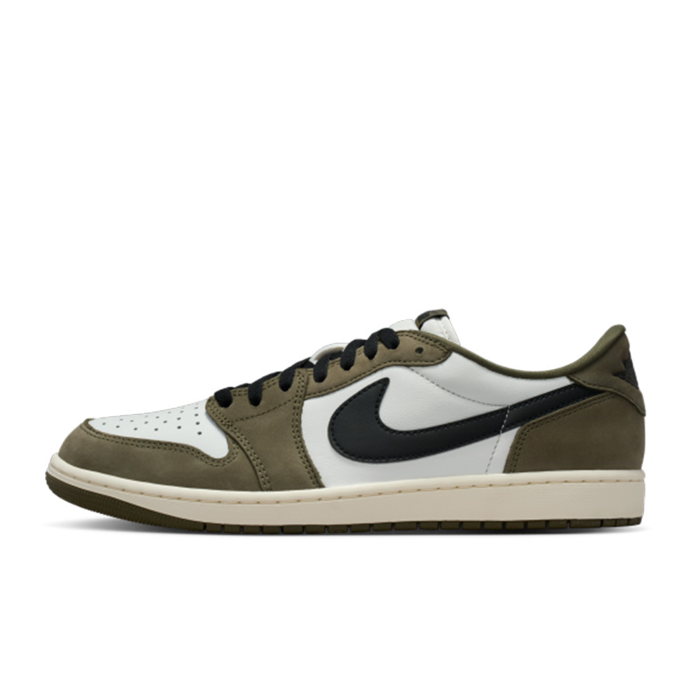 Nike Air Jordan 1 Retro Low OG 橄欖綠麂皮 AJ1 緩震 抓地力 男鞋 HQ6998-200