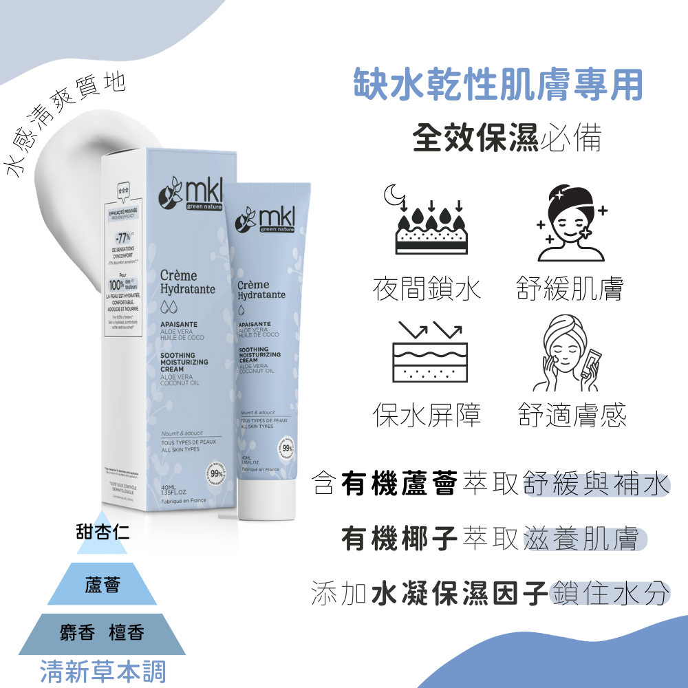 MKL 有機認證 蘆薈舒緩 保濕修護乳