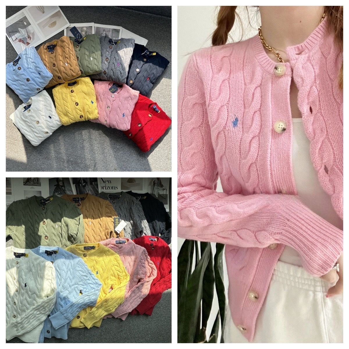 🌈Ral*ph Lau*ren 秋冬刺繡開胸冷外套-23007587