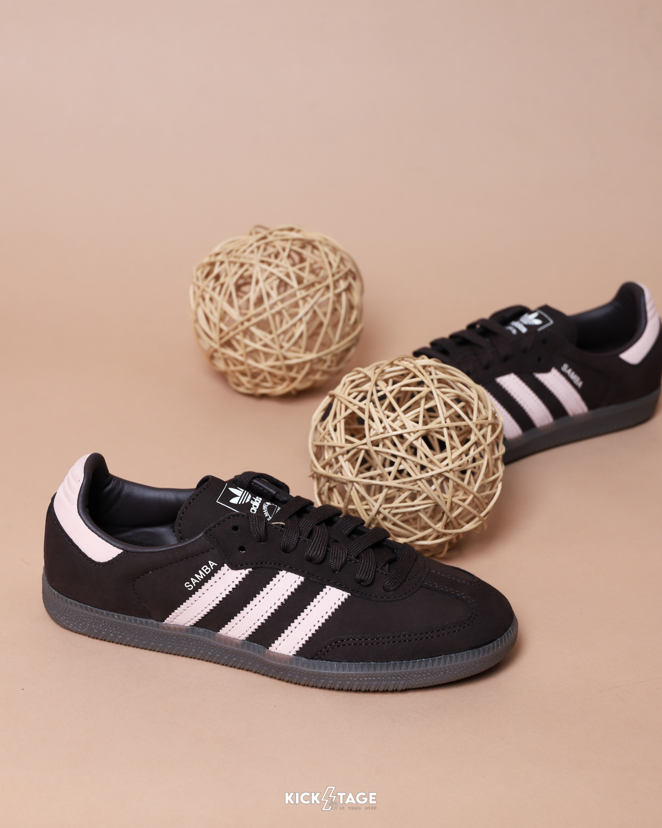 女鞋 ADIDAS SAMBA OG W 咖啡粉 麂皮 焦糖底 扁鞋 德訓鞋 休閒鞋【IH9166】