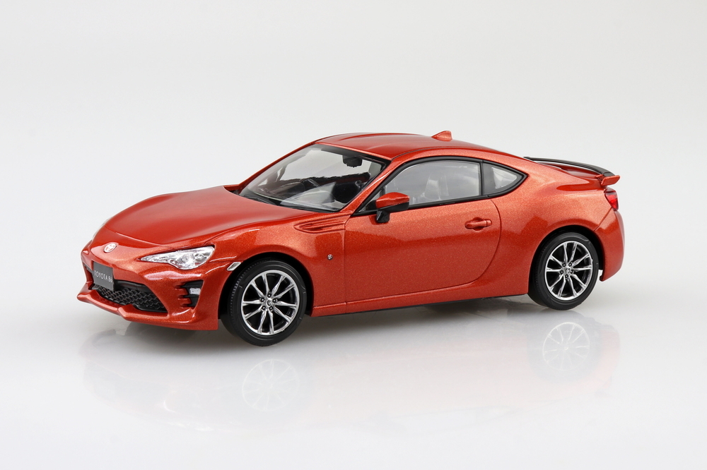 AOSHIMA 塑膠模型套件 簡易拼裝套件 豐田86（橘色金屬漆）08-OR 比例 1/32
