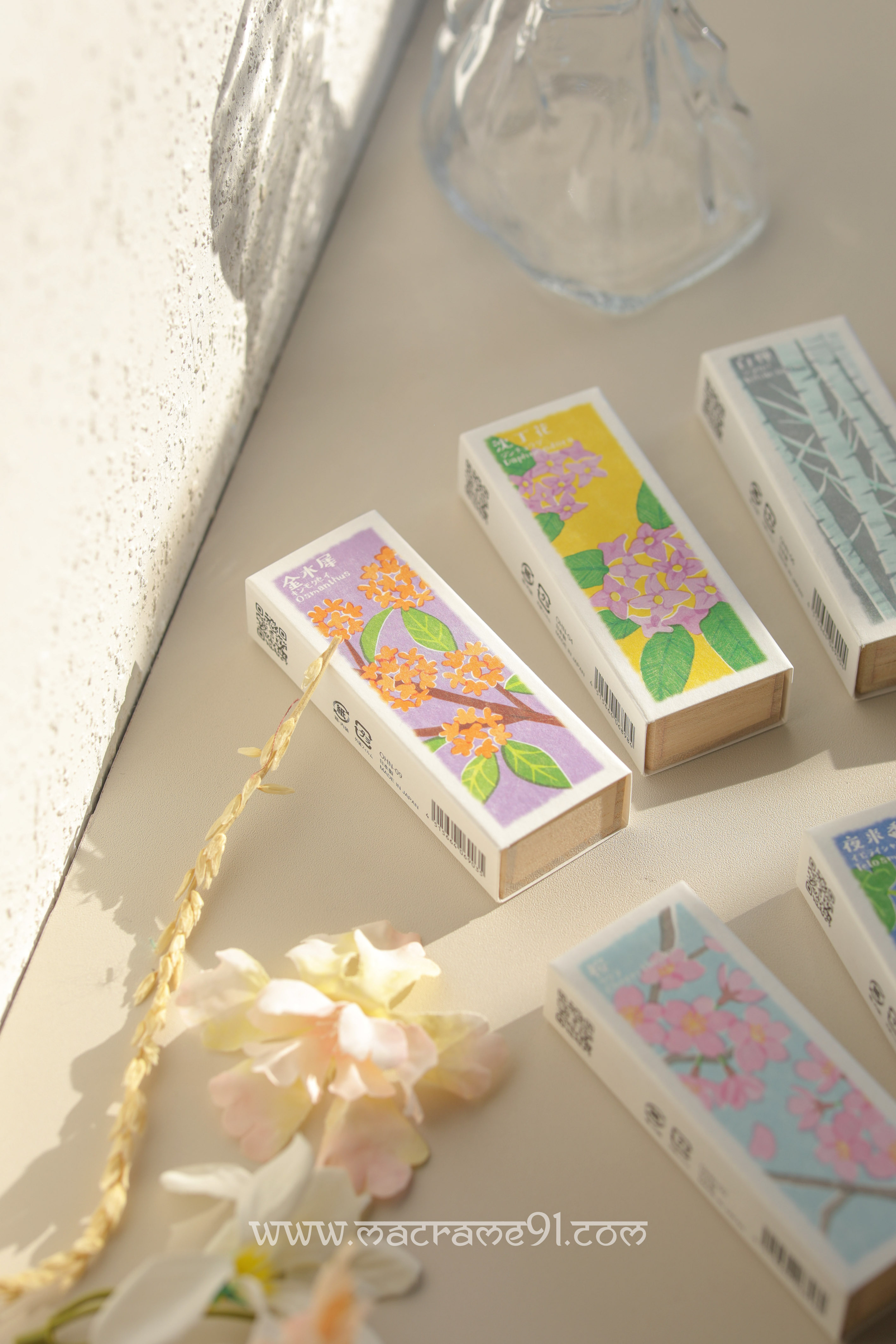 香彩堂 - 以花傳心線香 F106 沈丁花 / F107 香檸檬 / F108 木蓮 / F109 白樺 / F110 金木犀 / F111 夜来香 / F112 櫻花