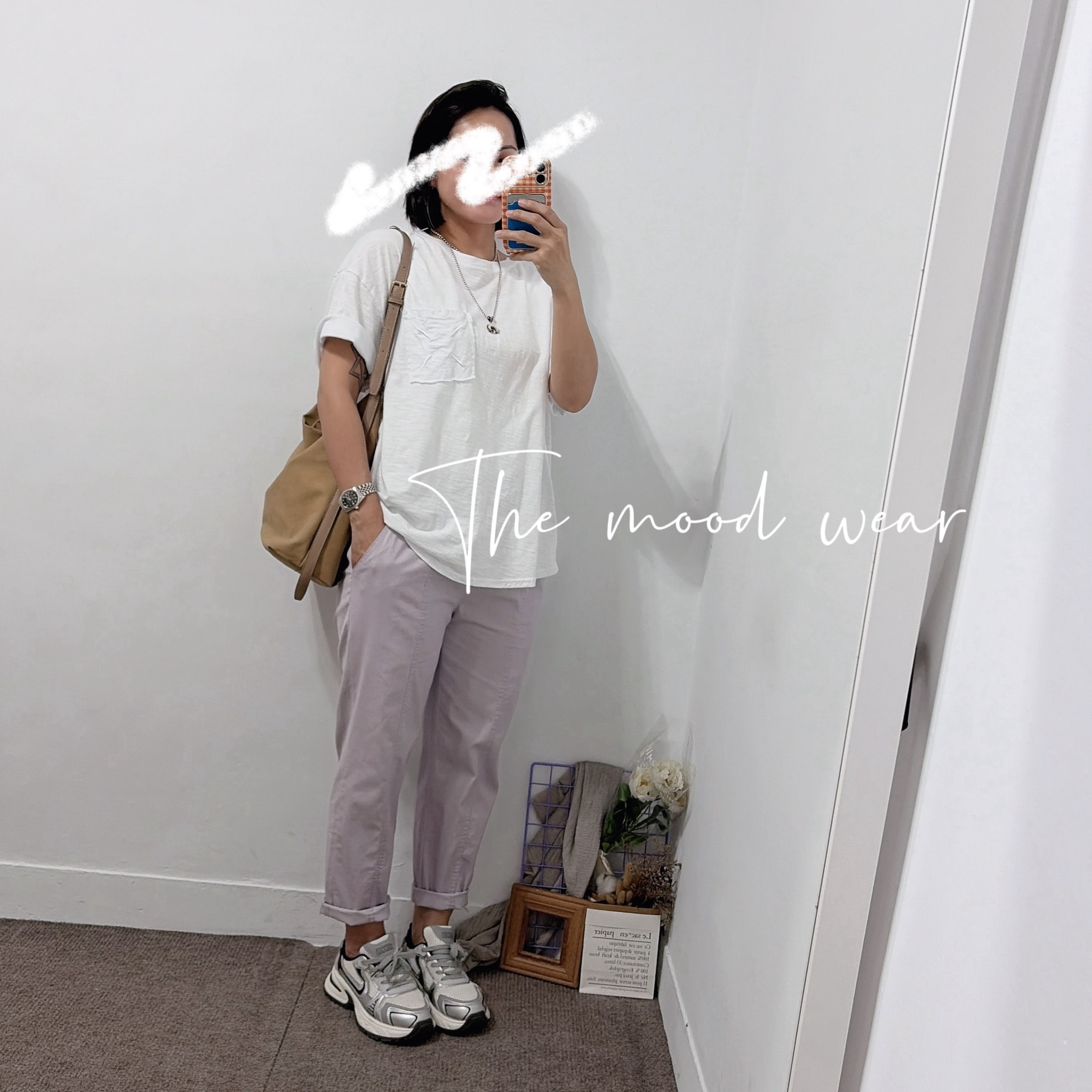 口袋刺繡竹節棉短T(黑/白/紫色/黃)