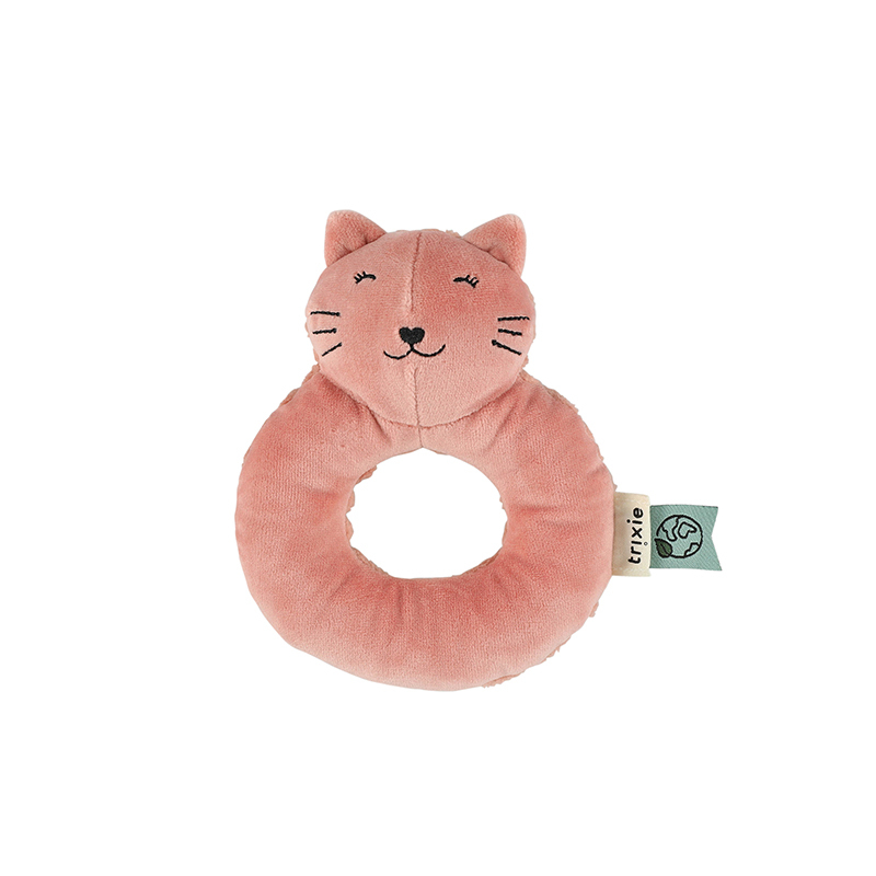 trixie 動物造型寶寶搖鈴-甜笑貓咪