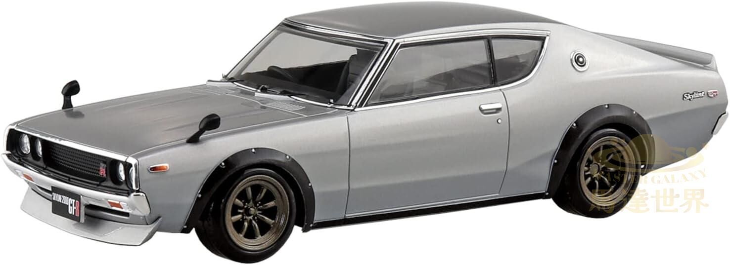 AOSHIMA 拼裝模型套件 C110 SKYLINE GT-R Custom（銀色）18-SP1 比例 1/32