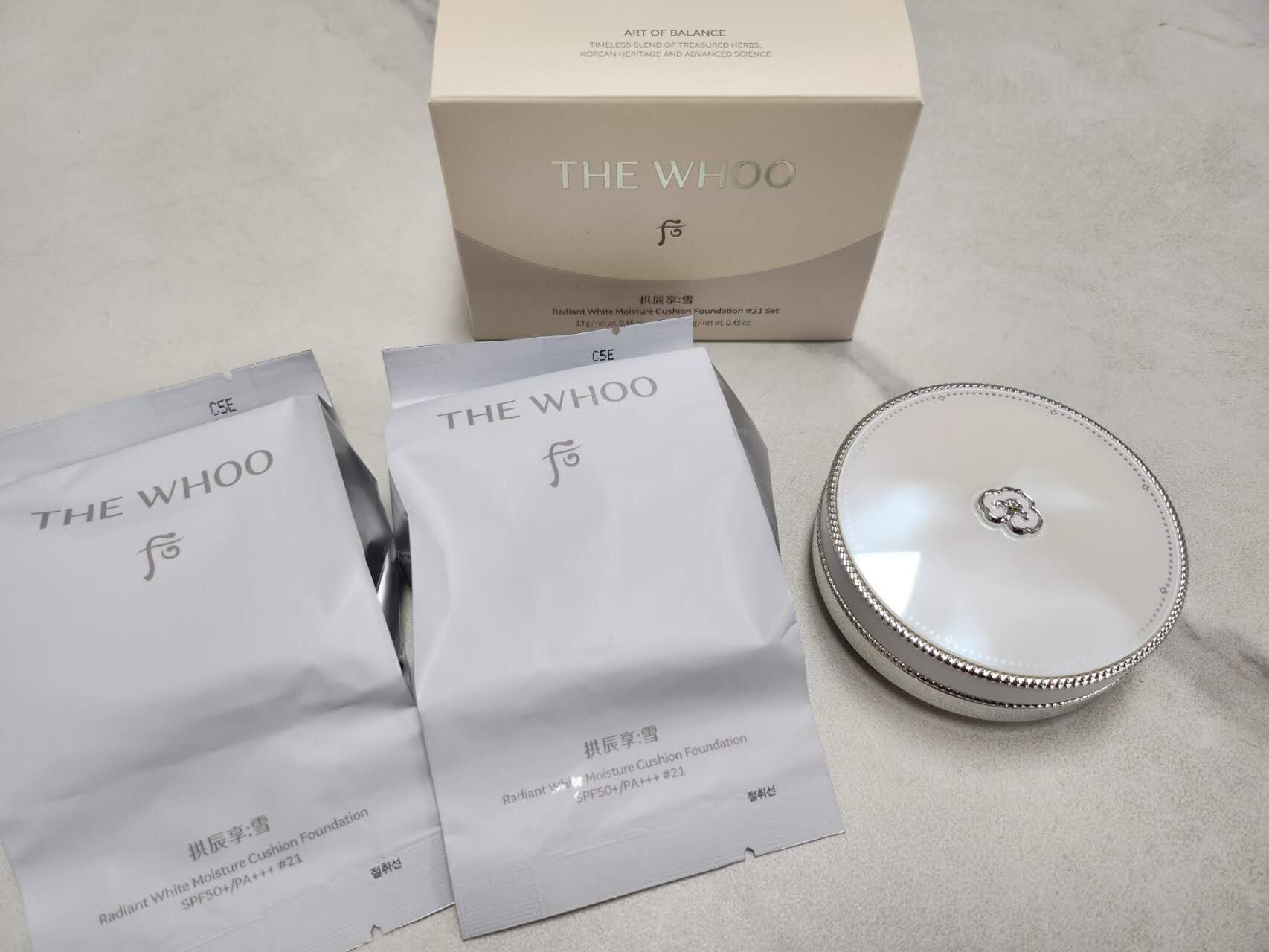 【韓國預購】AKR030304 The Whoo 后 拱辰享雪水份光氣墊組合 (#21號色)