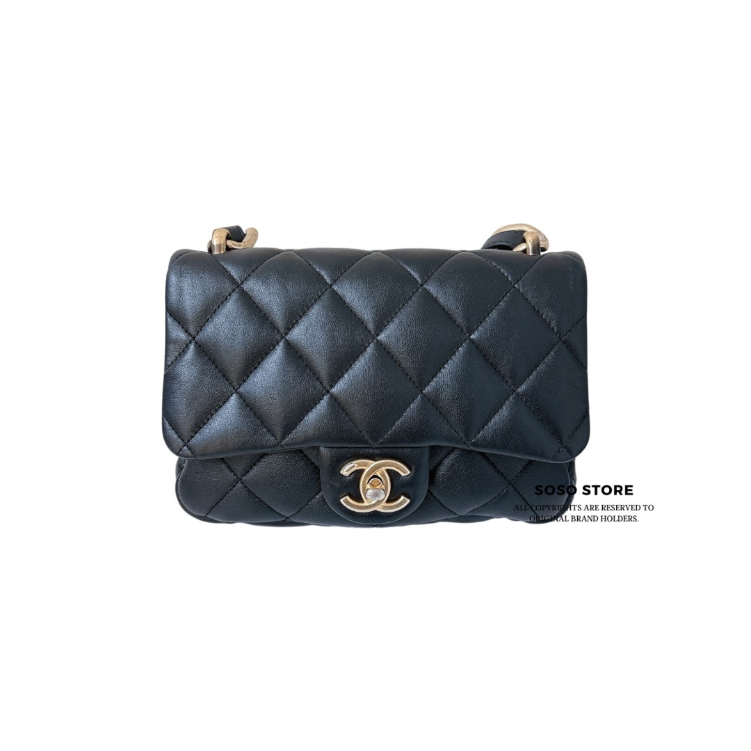 Chanel Mini Flap Bag - Black -Ghw