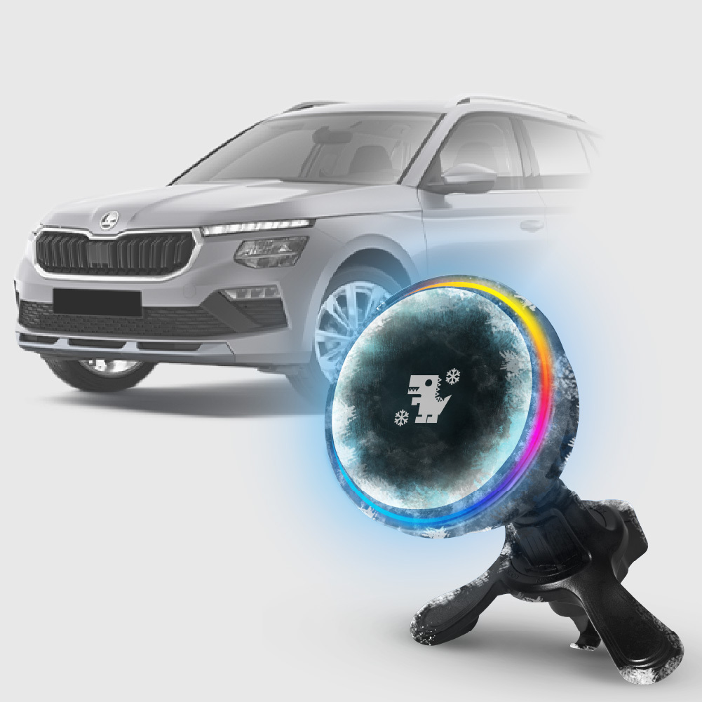 SKODA KAMIQ｜XILLA黑鏡冰核智充手機架