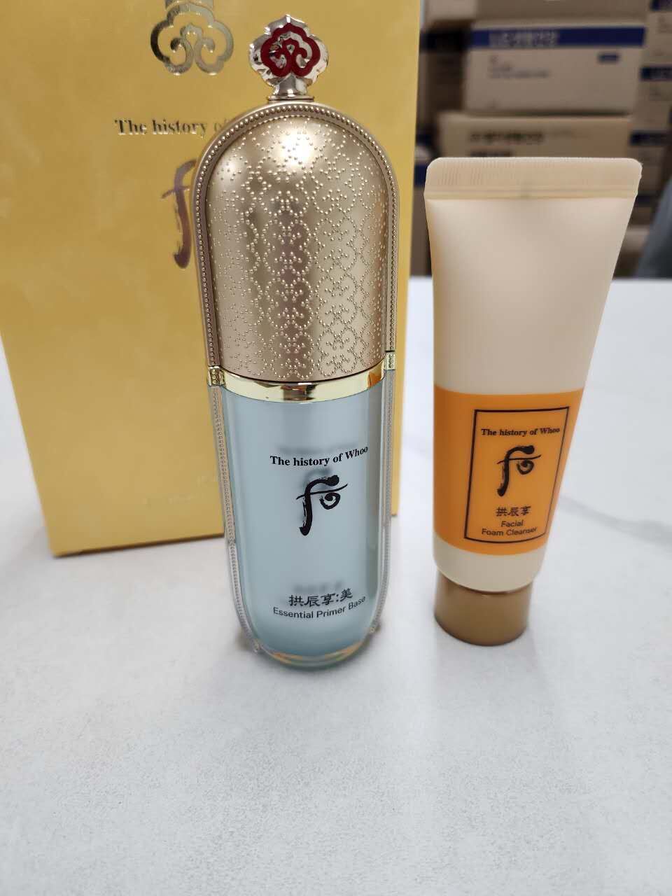 【韓國預購】AKR080601 The Whoo 后 拱辰享美精華隔離乳套盒 (綠瓶)