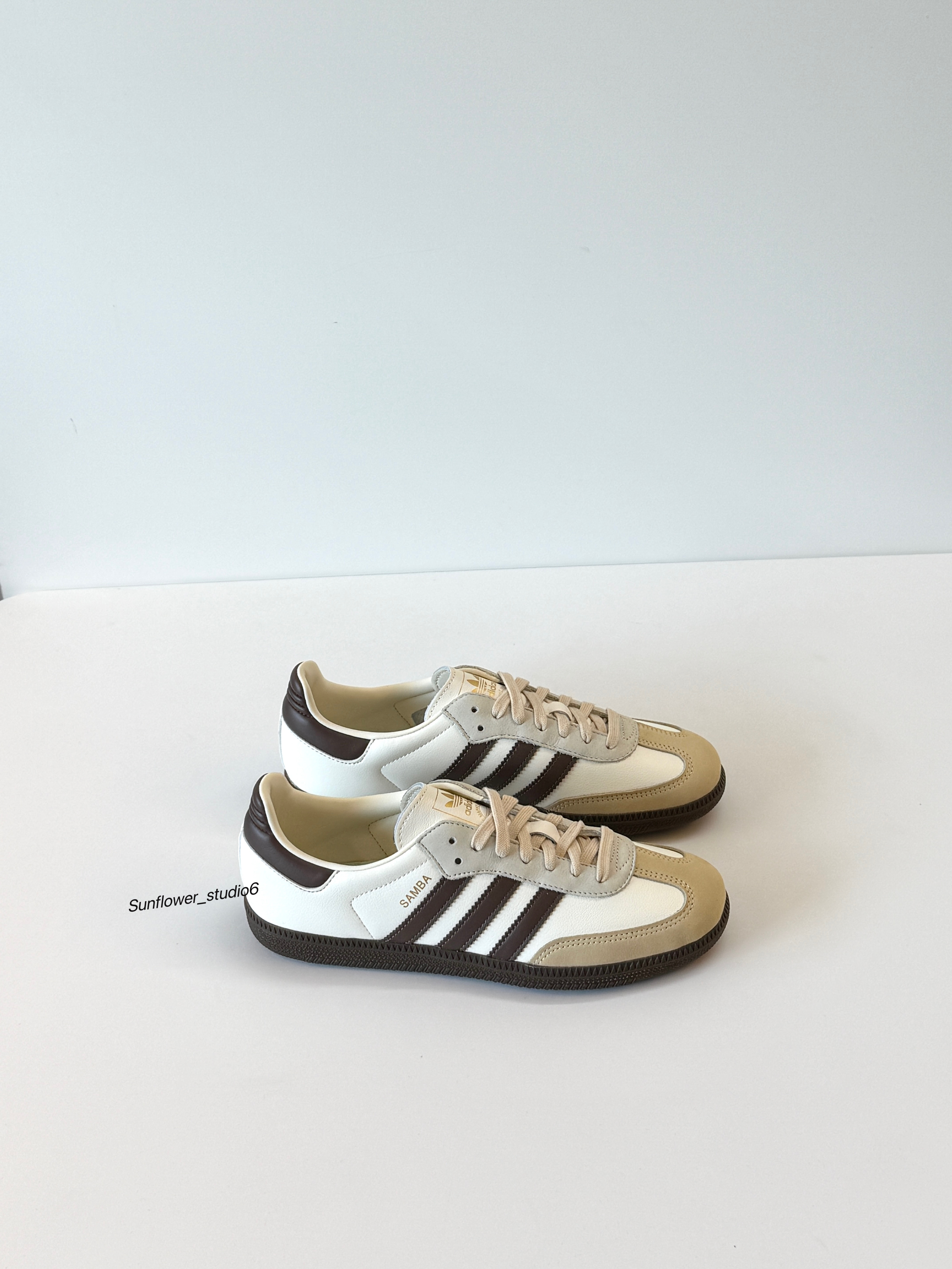 零碼現貨24.5公分!! Adidas Originals Samba OG 摩卡牛奶 咖啡棕 乳白色 奶油鞋帶 皮革 復古 德訓鞋 T頭鞋 JR8842/現貨