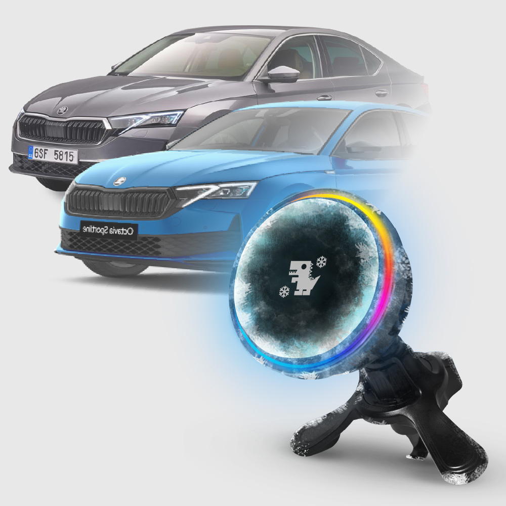 SKODA OCTAVIA｜XILLA黑鏡冰核智充手機架