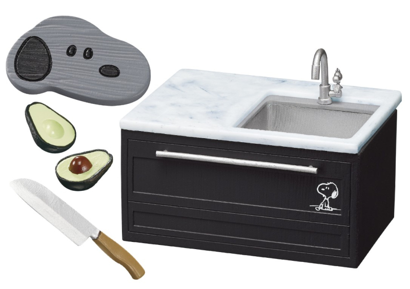 Re-ment 史努比 單色廚房系列（全套8件）