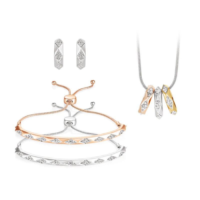 UK-JJG0303-182 NOTTING HILL EARRING PENDANT AND BRACELET DUO SET (A2)