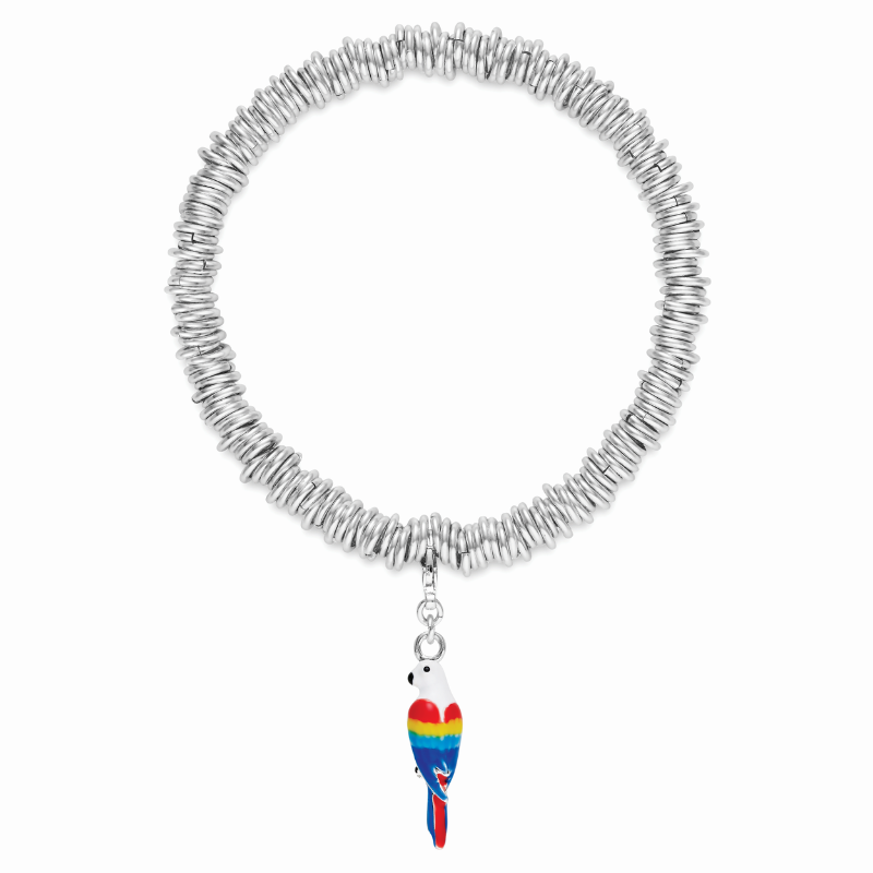 UK-JJG0303-195 CANDY PARROT CHARM BRACELET (A15)