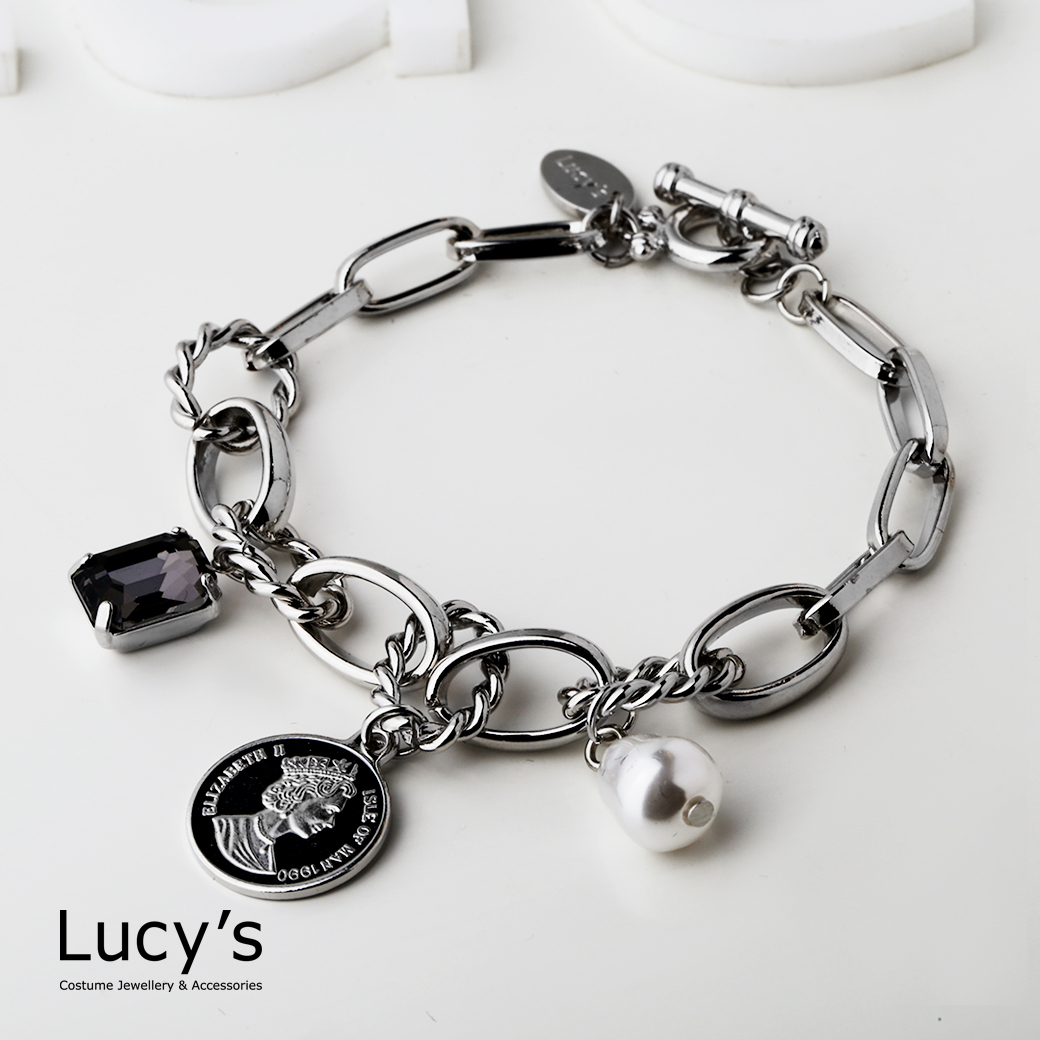 柔光金幣 T扣手鍊 (二色) (125780/125781)