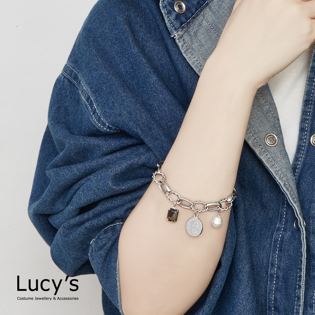 柔光金幣 T扣手鍊 (二色) (125780/125781)