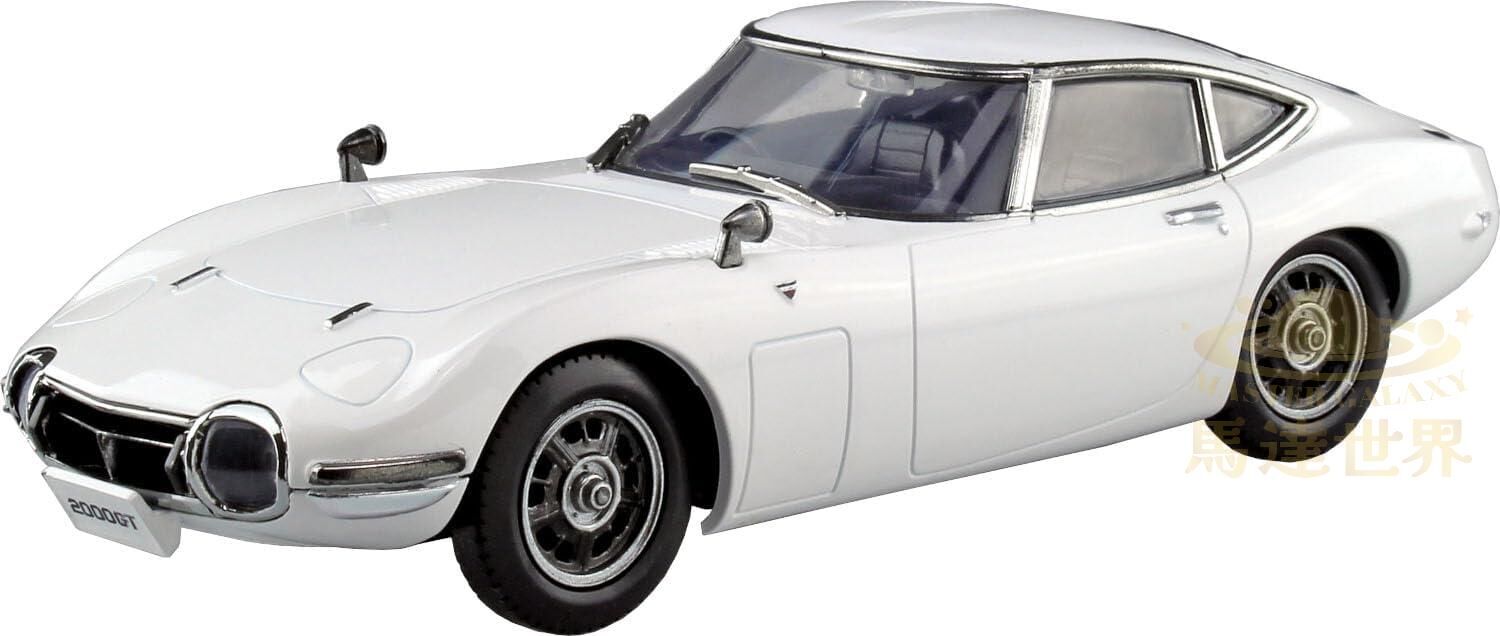 AOSHIMA 塑膠模型套件 簡易拼裝套件 豐田 2000GT（飛馬白）06-PW 比例 1/32
