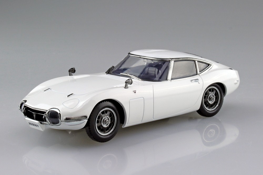 AOSHIMA 塑膠模型套件 簡易拼裝套件 豐田 2000GT（飛馬白）06-PW 比例 1/32