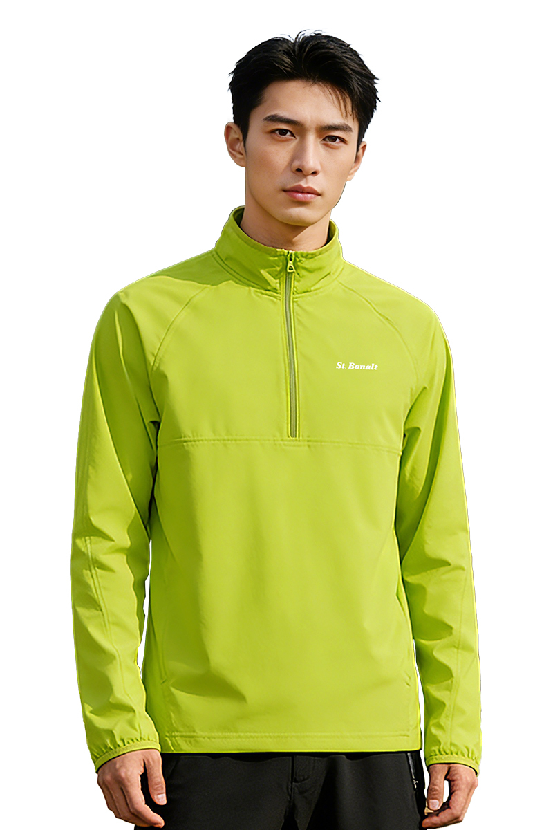 科技速乾半門襟吸濕排汗套頭運動衫｜男款 SM0013 (吸濕、排汗、速乾、耐磨、運動衫)