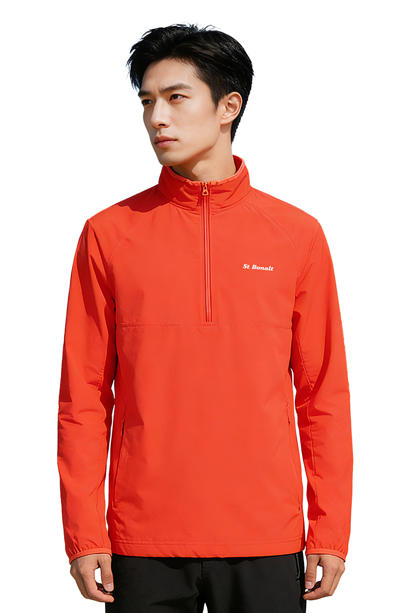 科技速乾半門襟吸濕排汗套頭運動衫｜男款 SM0013 (吸濕、排汗、速乾、耐磨、運動衫)