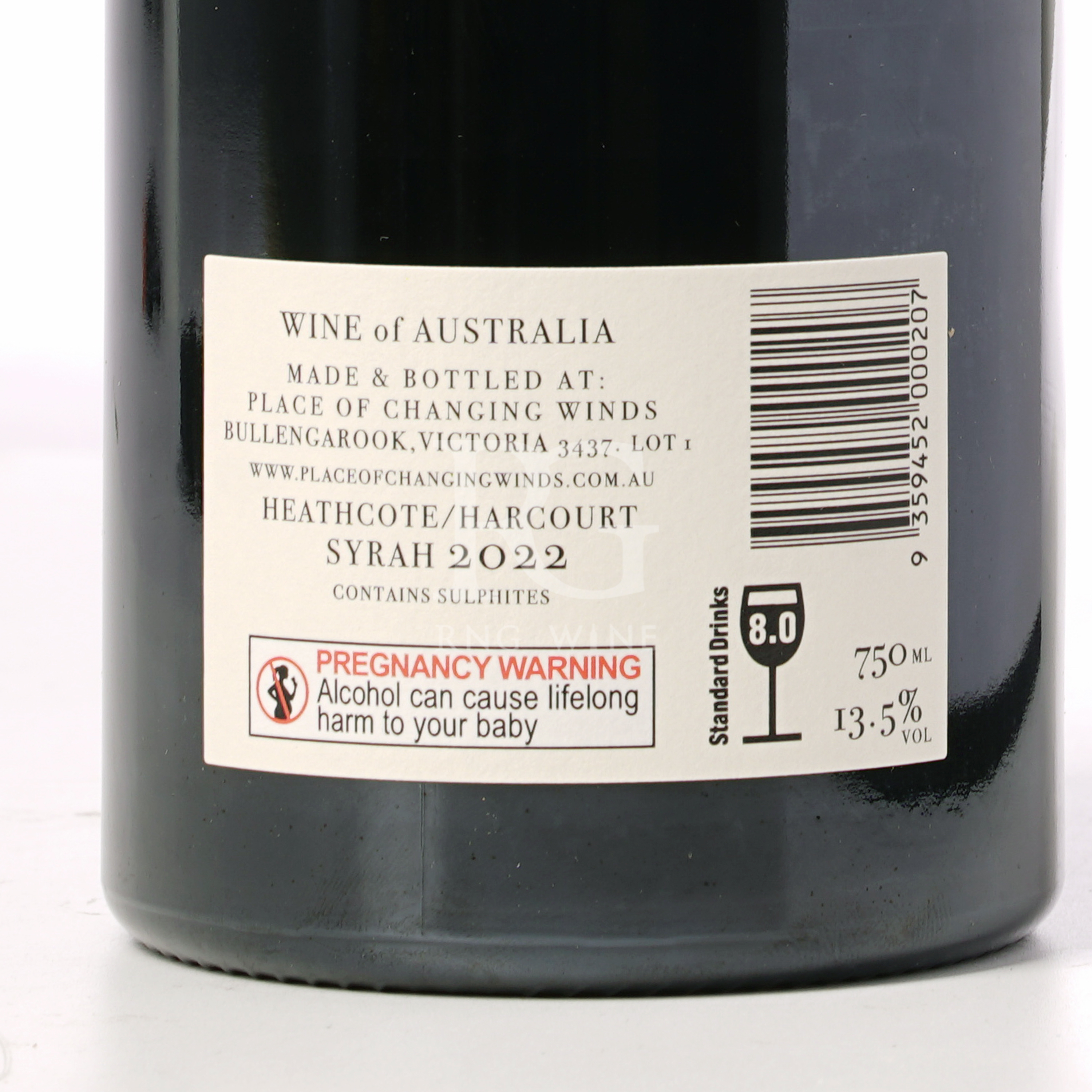 Place of Changing Winds Syrah No 2 2022 (RP93)