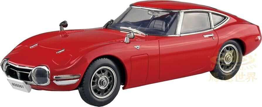 AOSHIMA 塑膠模型套件 簡易拼裝套件 豐田 2000GT（太陽紅）06-SR 比例 1/32