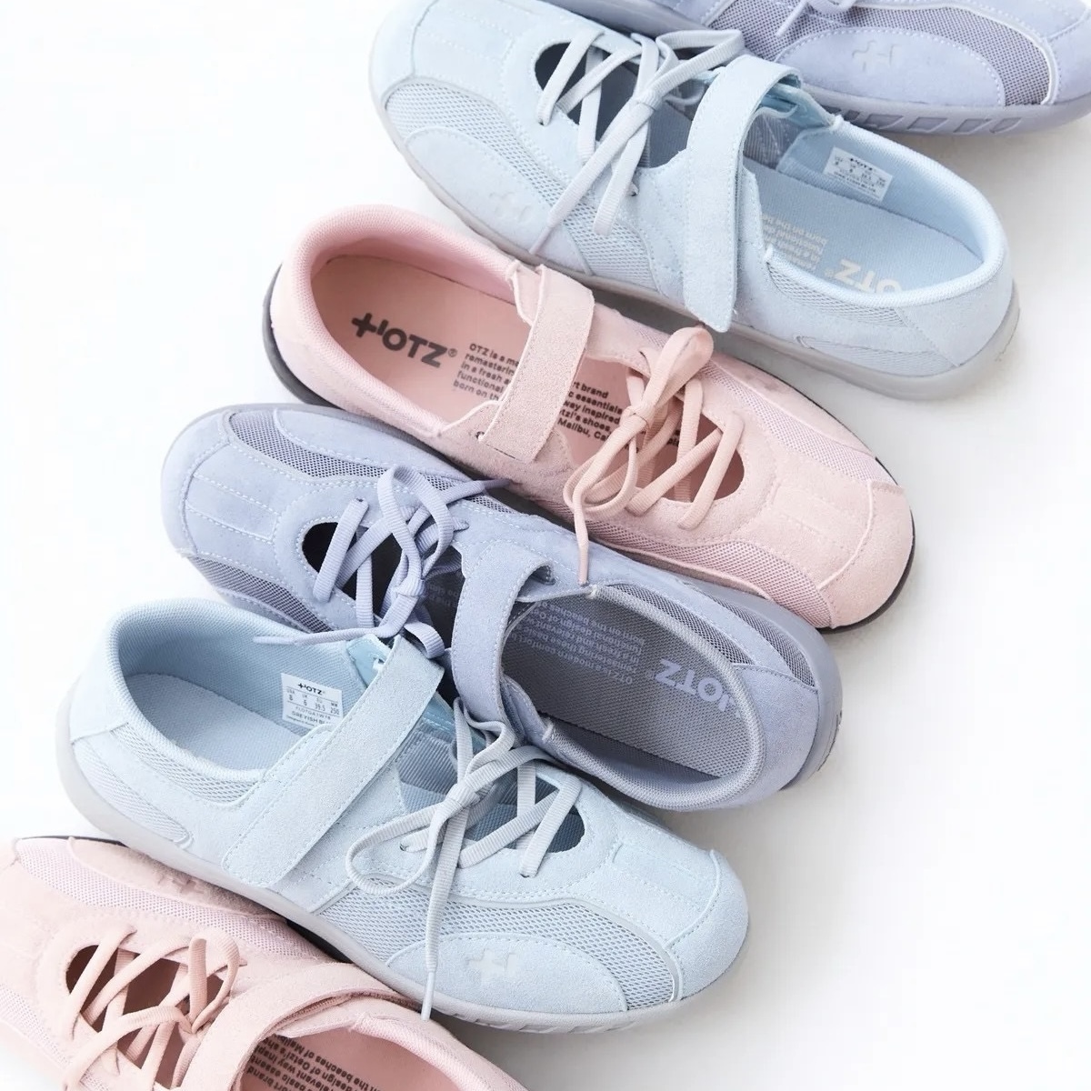 OTZ 瑪莉珍鞋 馬卡龍色系 絨面麂皮 薄底 繫帶 三色  韓國代購