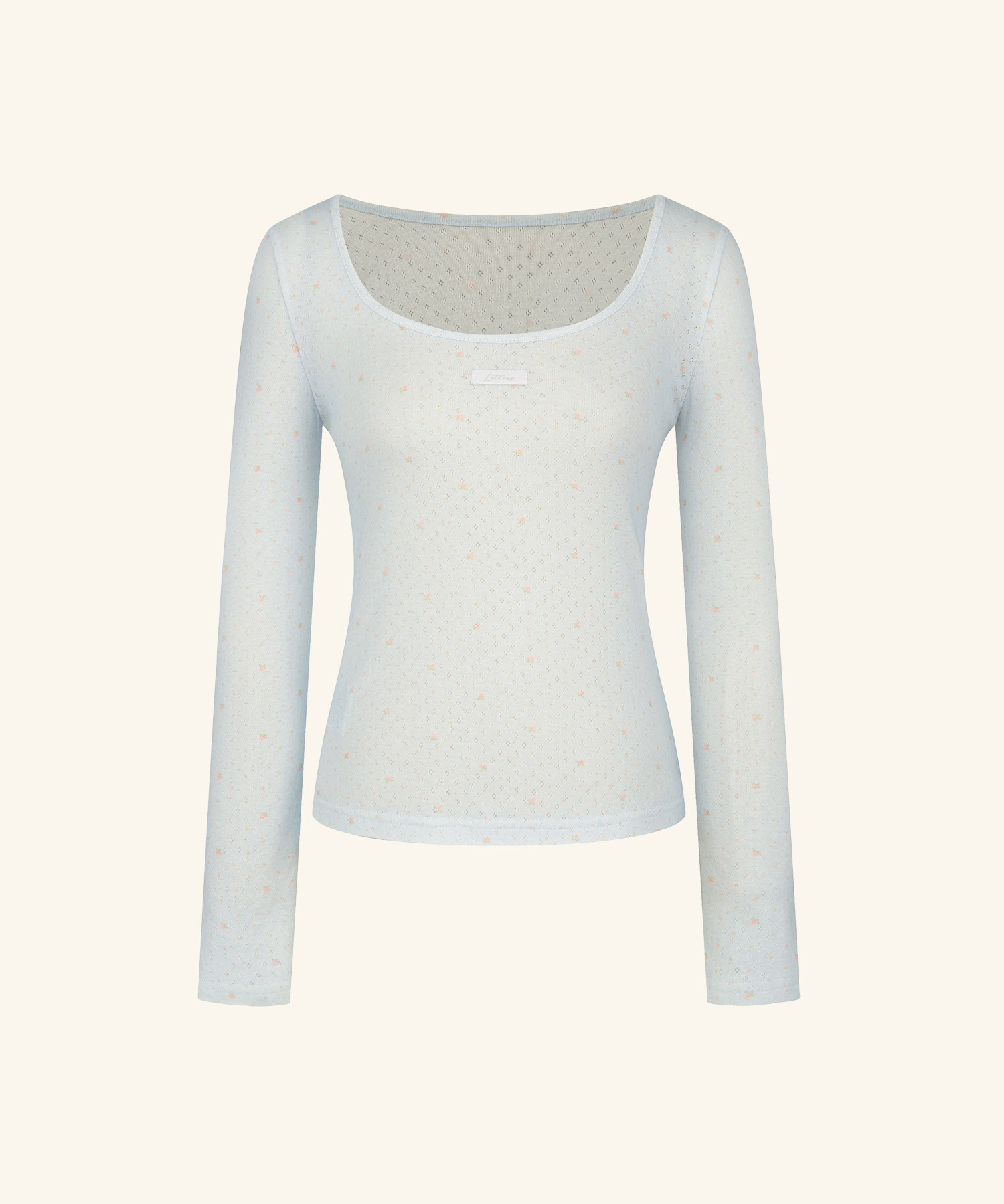 LETTER FROM MOON - Letters Two-Way Slim T-Shirt *2色*