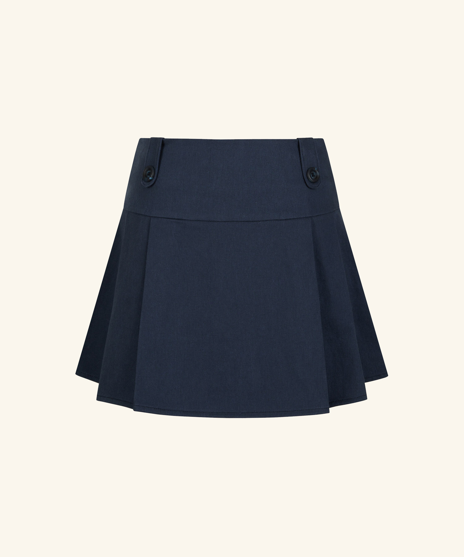 LETTER FROM MOON - Mude Buckle Pleated Skirt *2色*