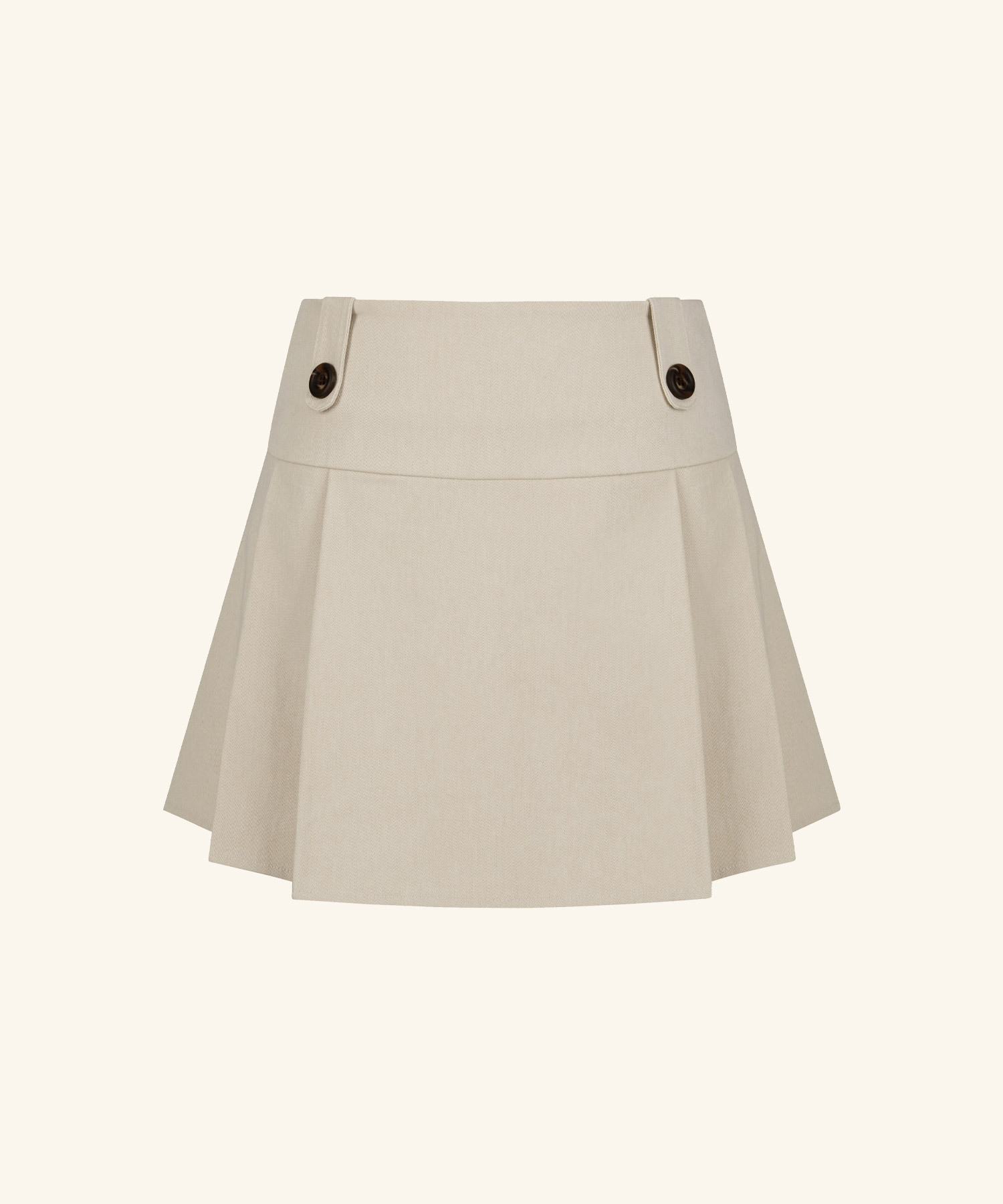 LETTER FROM MOON - Mude Buckle Pleated Skirt *2色*