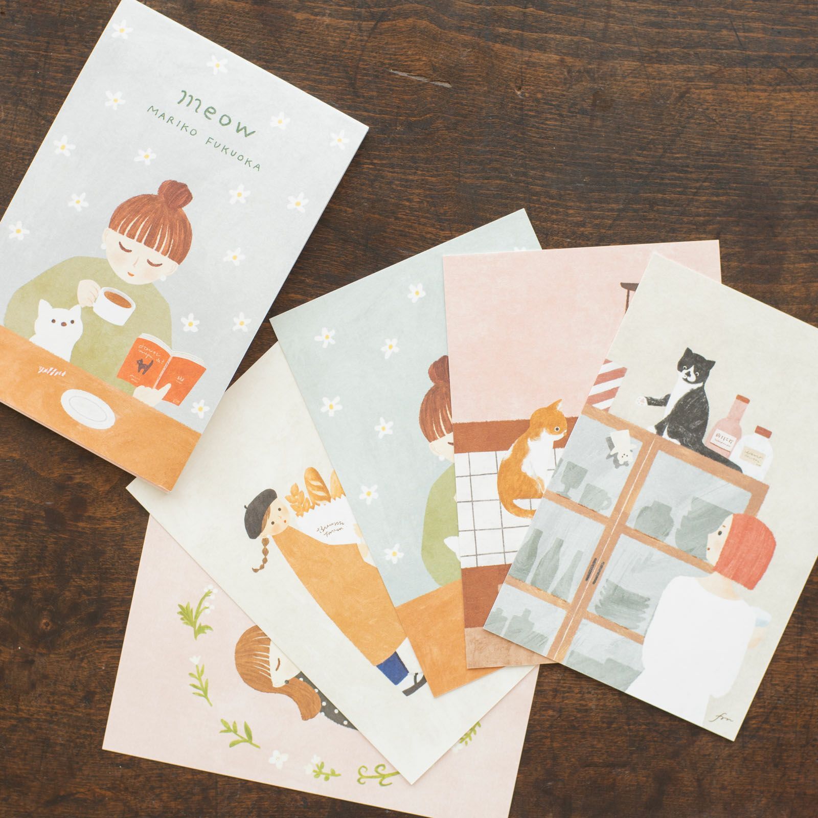 cozyca products｜福岡麻利子・明信片箋「meow」表現社 / JAPAN