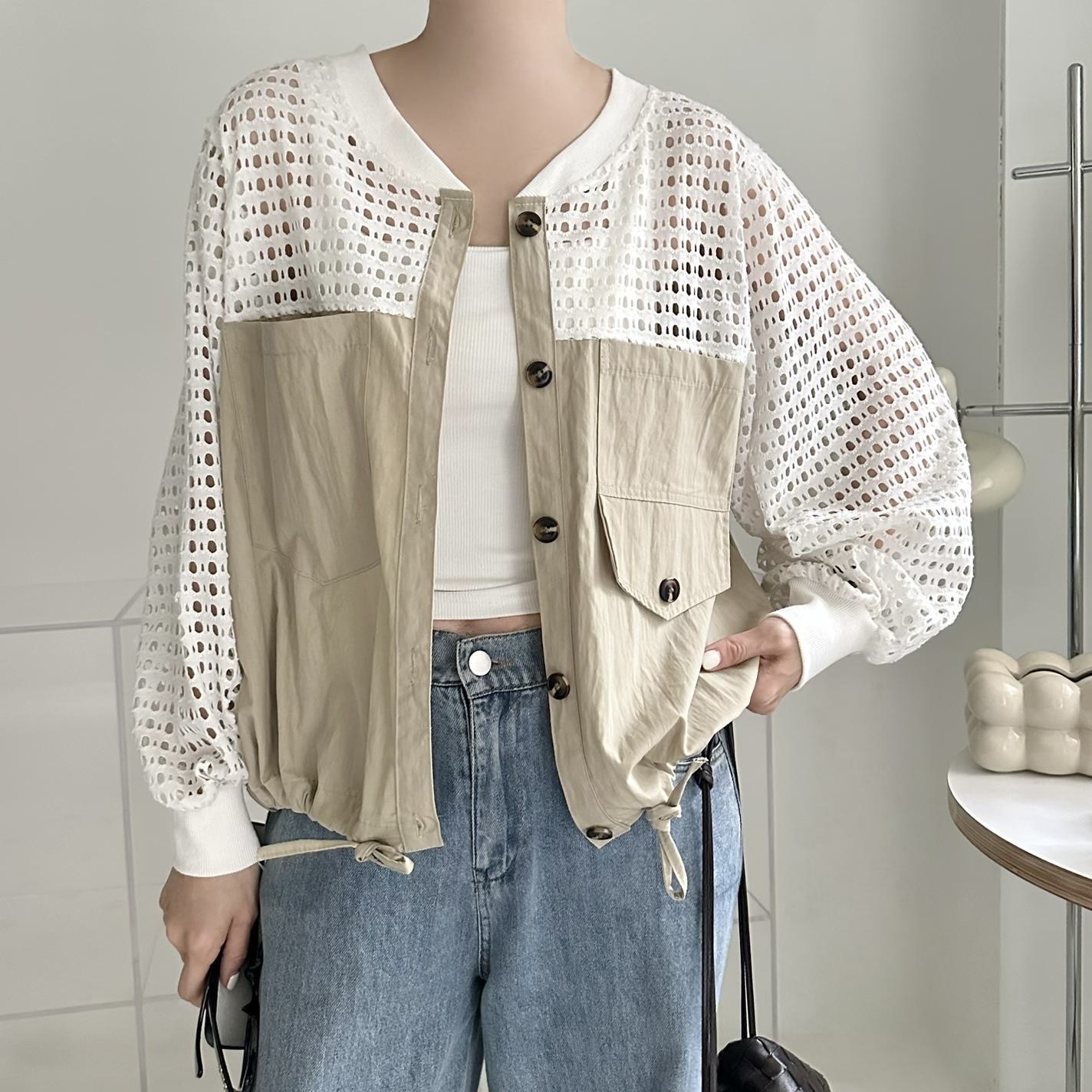 【BONNIE】通窿兩袋外套 (R29-R30)