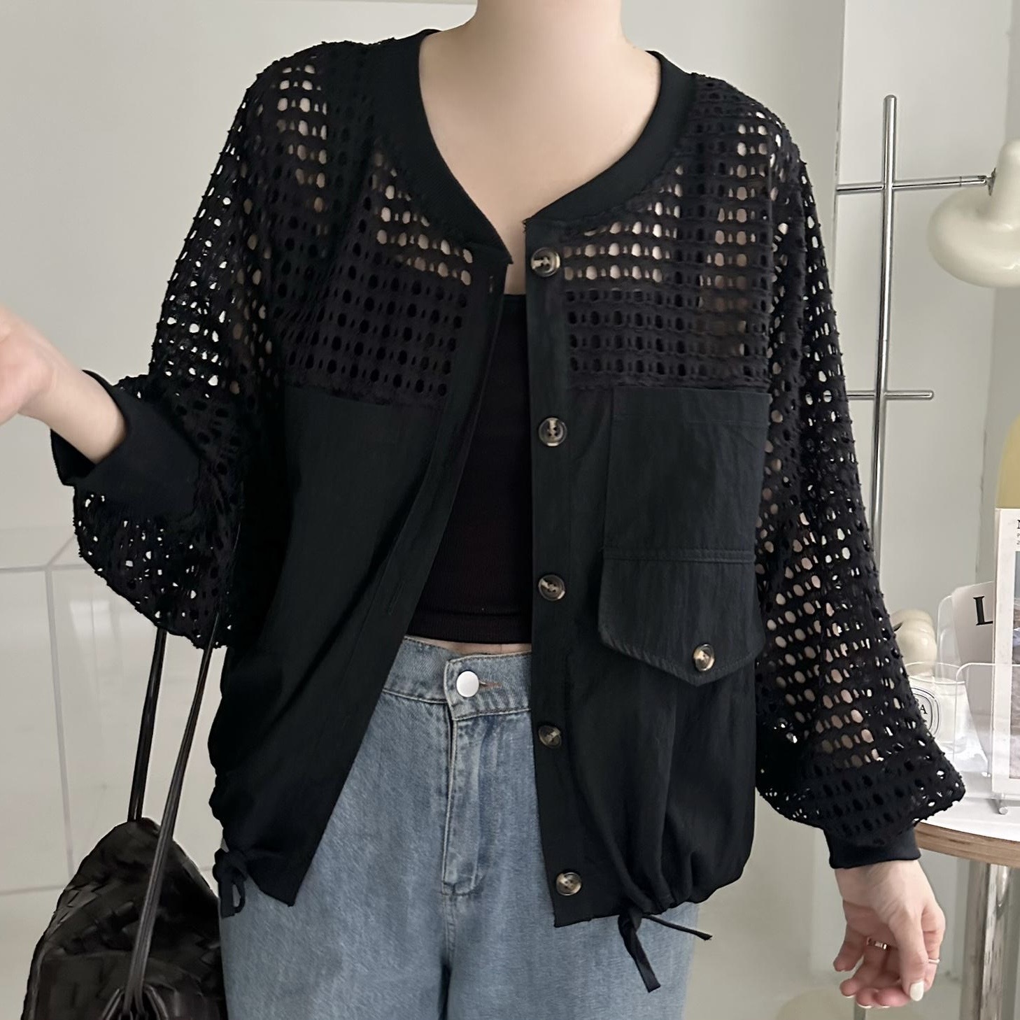 【BONNIE】通窿兩袋外套 (R29-R30)