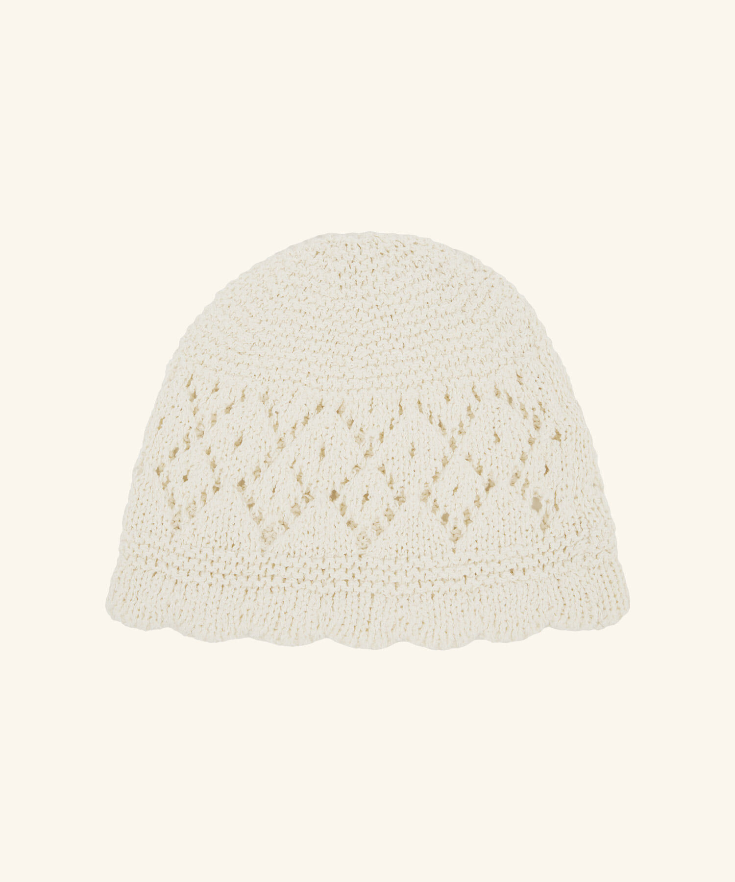 LETTER FROM MOON - Scallop Punched Knit Beanie *2色*