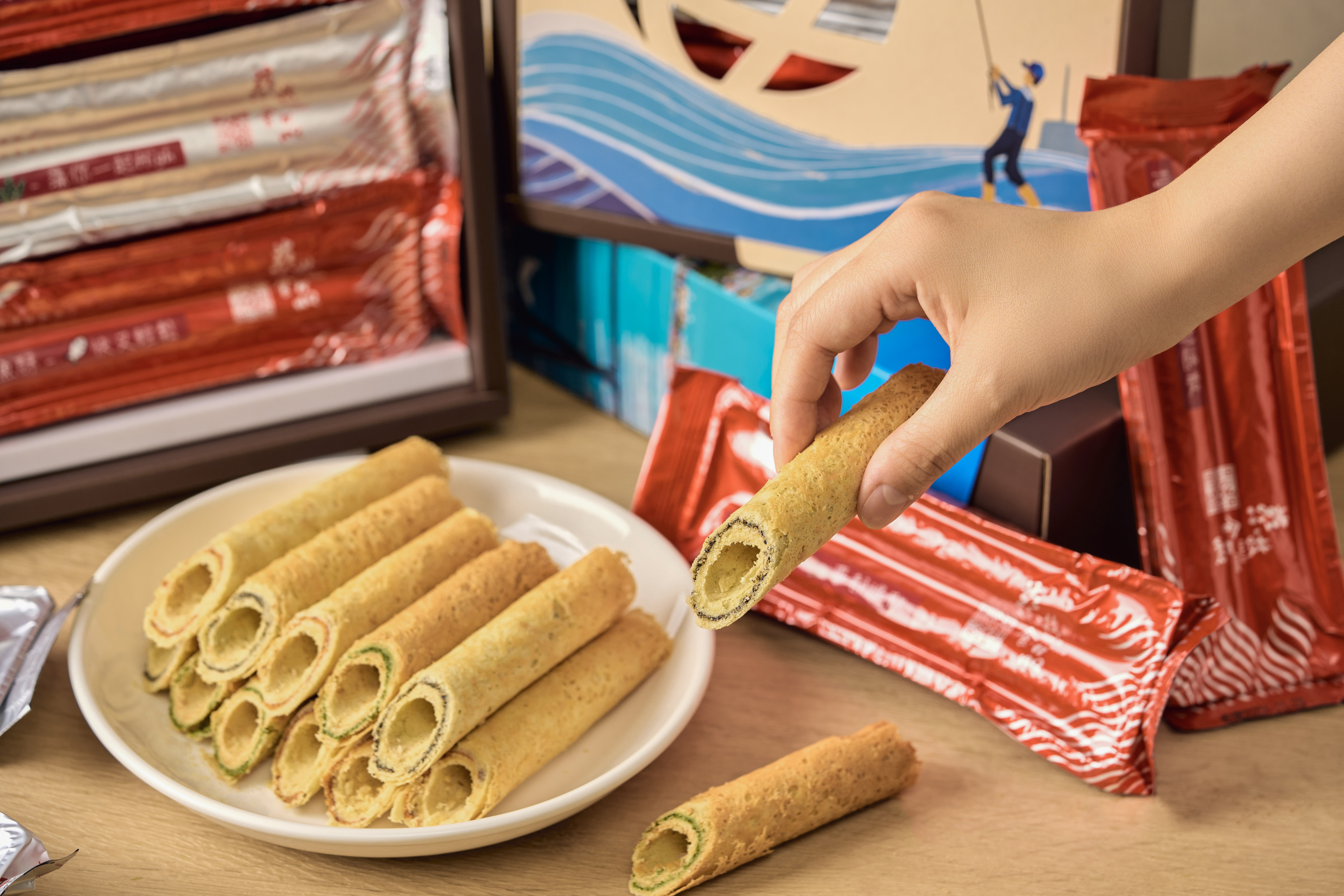 夾心手工蛋捲禮盒