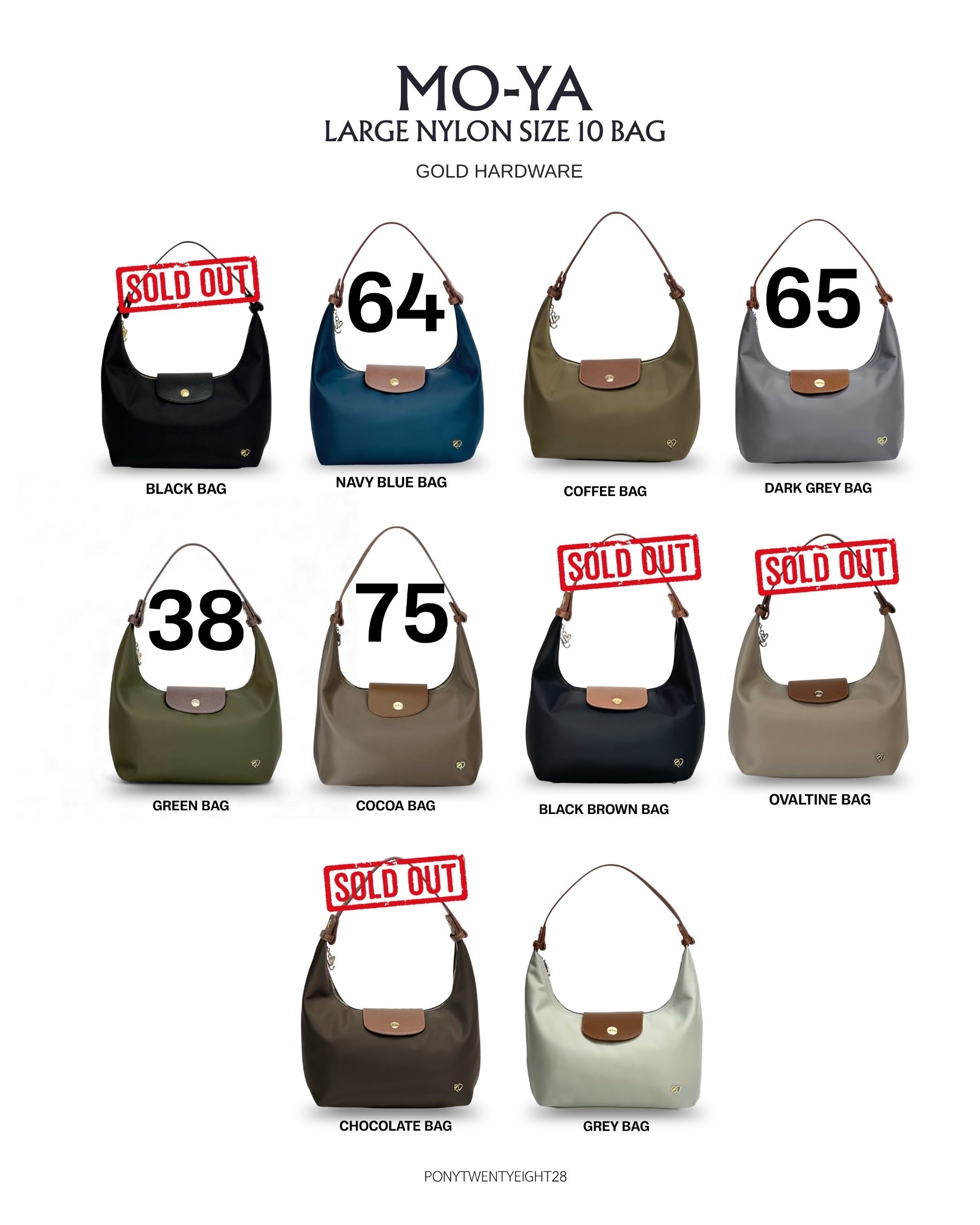 🇹🇭4/4-8/4連線預購 | Ponypony MO-YA 大號尼龍款式