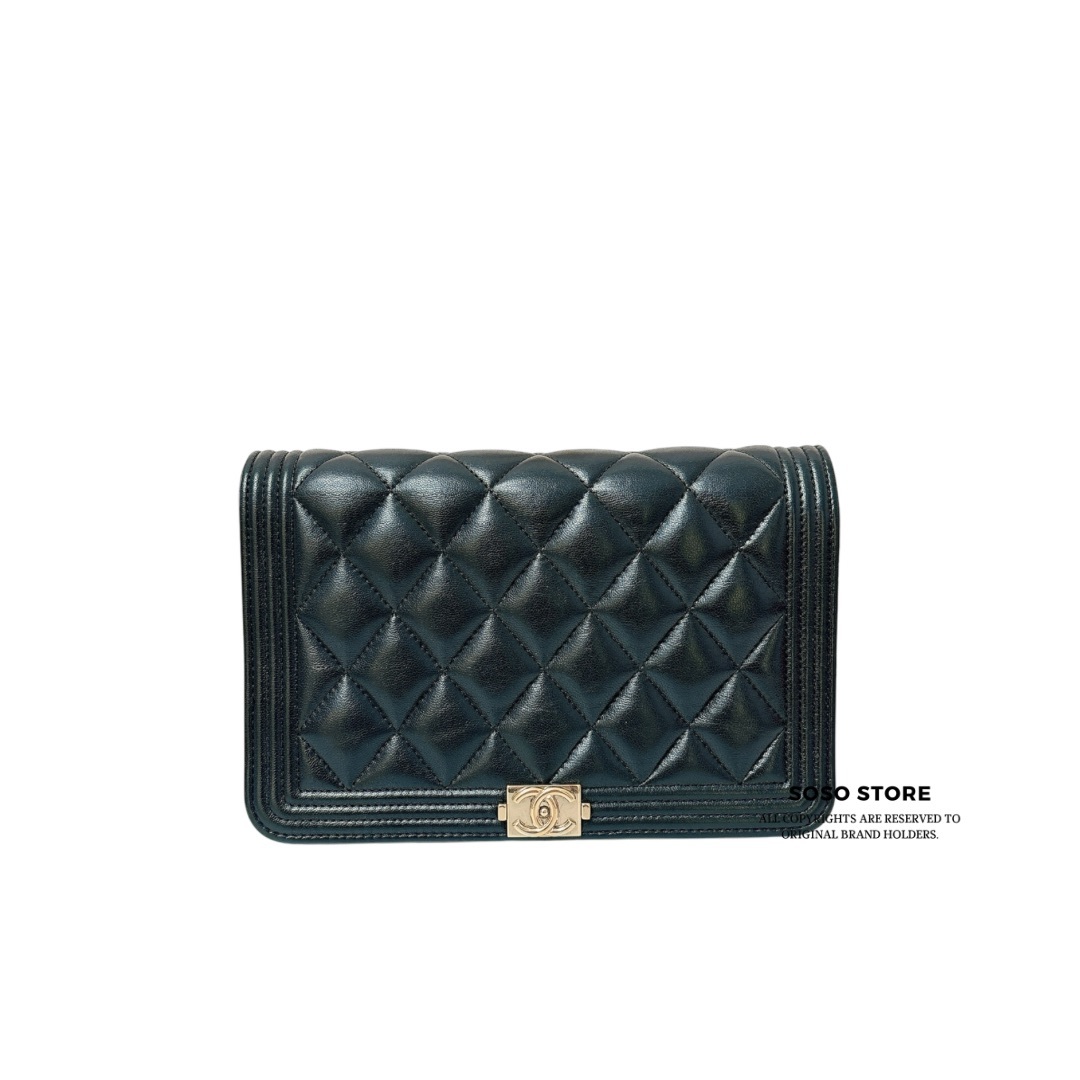 Chanel Boy WOC - Black / Ghw