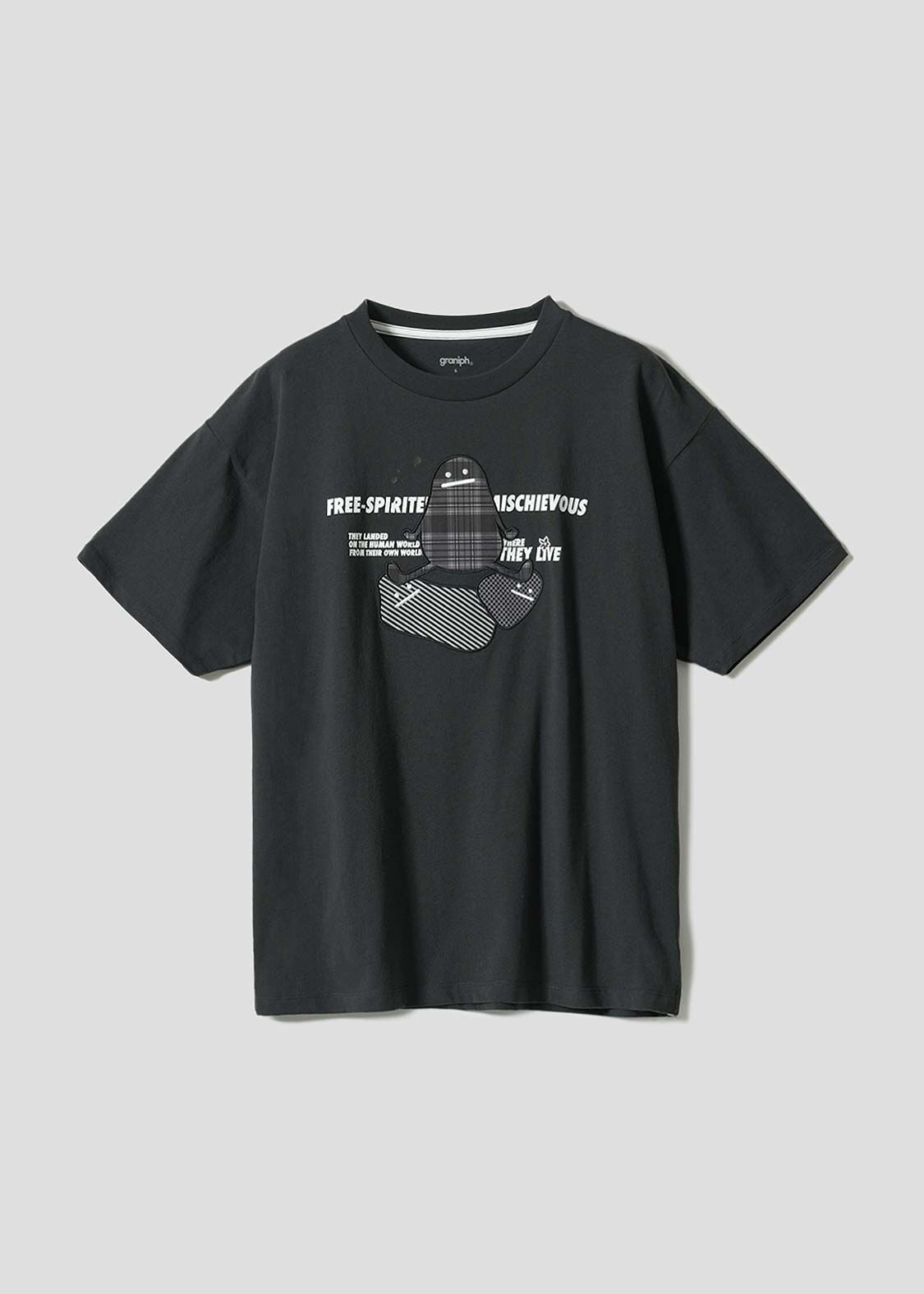 日本預訂 graniph GH Beautiful Shadow Playful Paint | Applique T-shirt