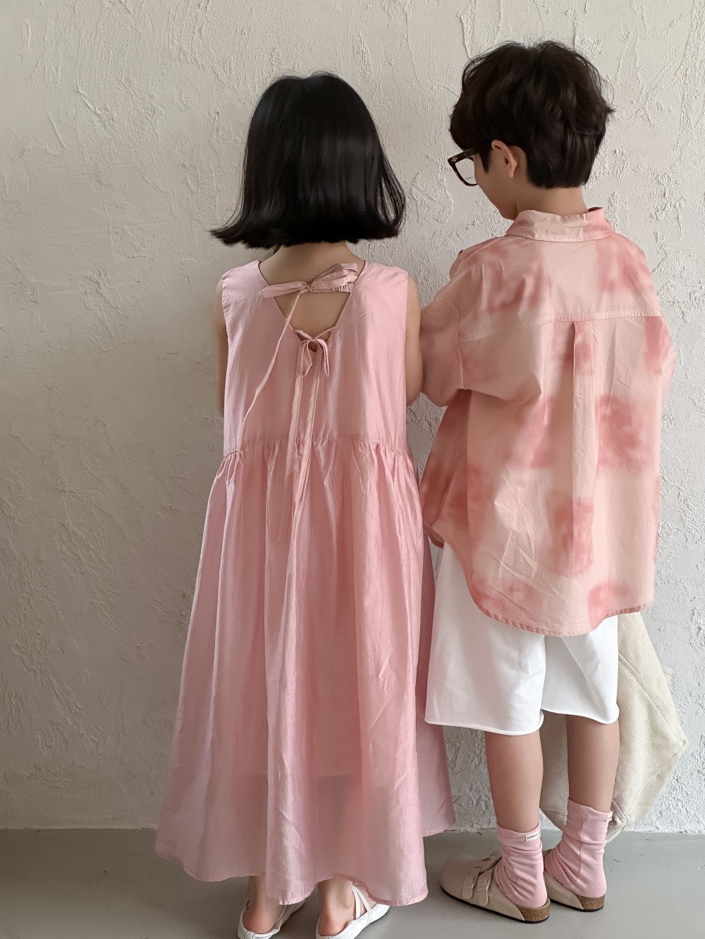 時尚暈染短袖襯衫