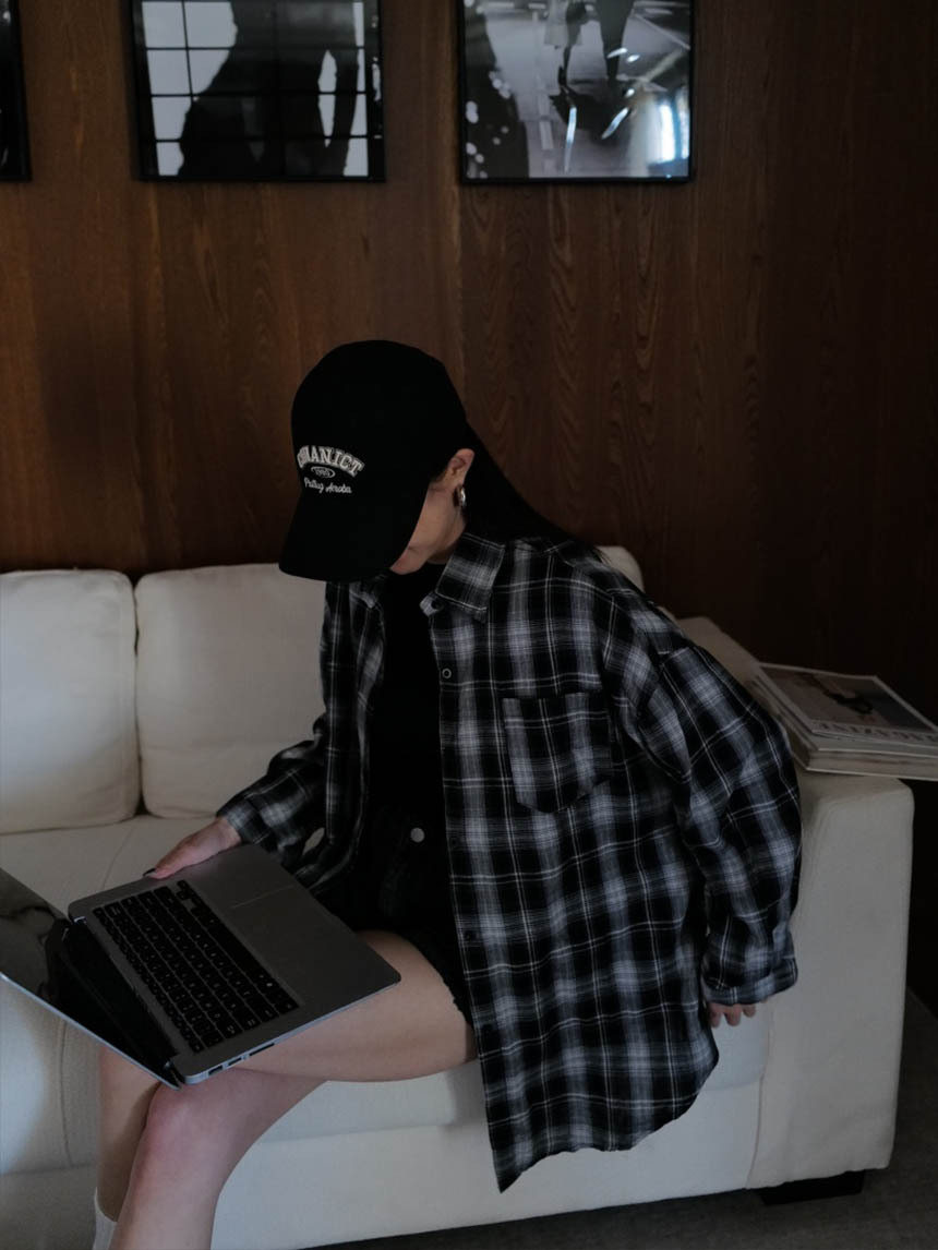 春款格紋襯衫*2色